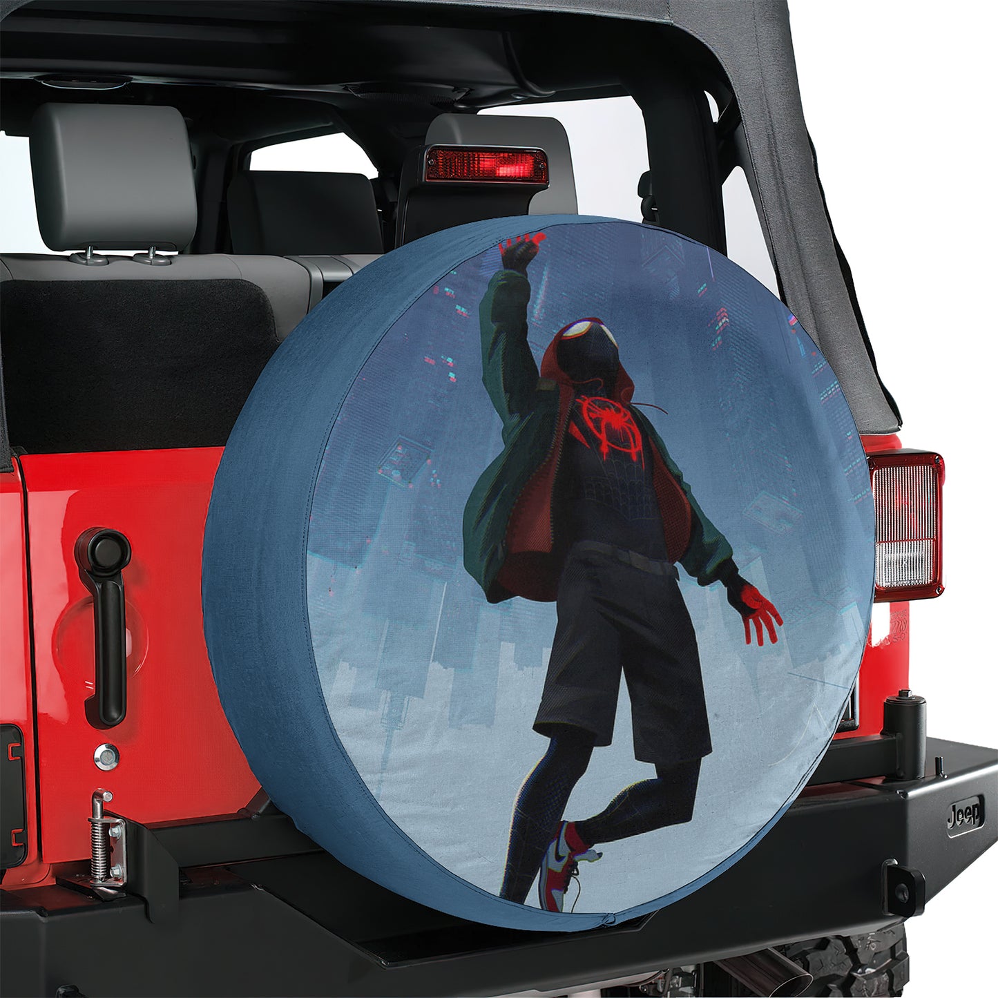 Miles Morales Be Greater Spare Tire Cover – Premium Waterproof UV Resistant Protector