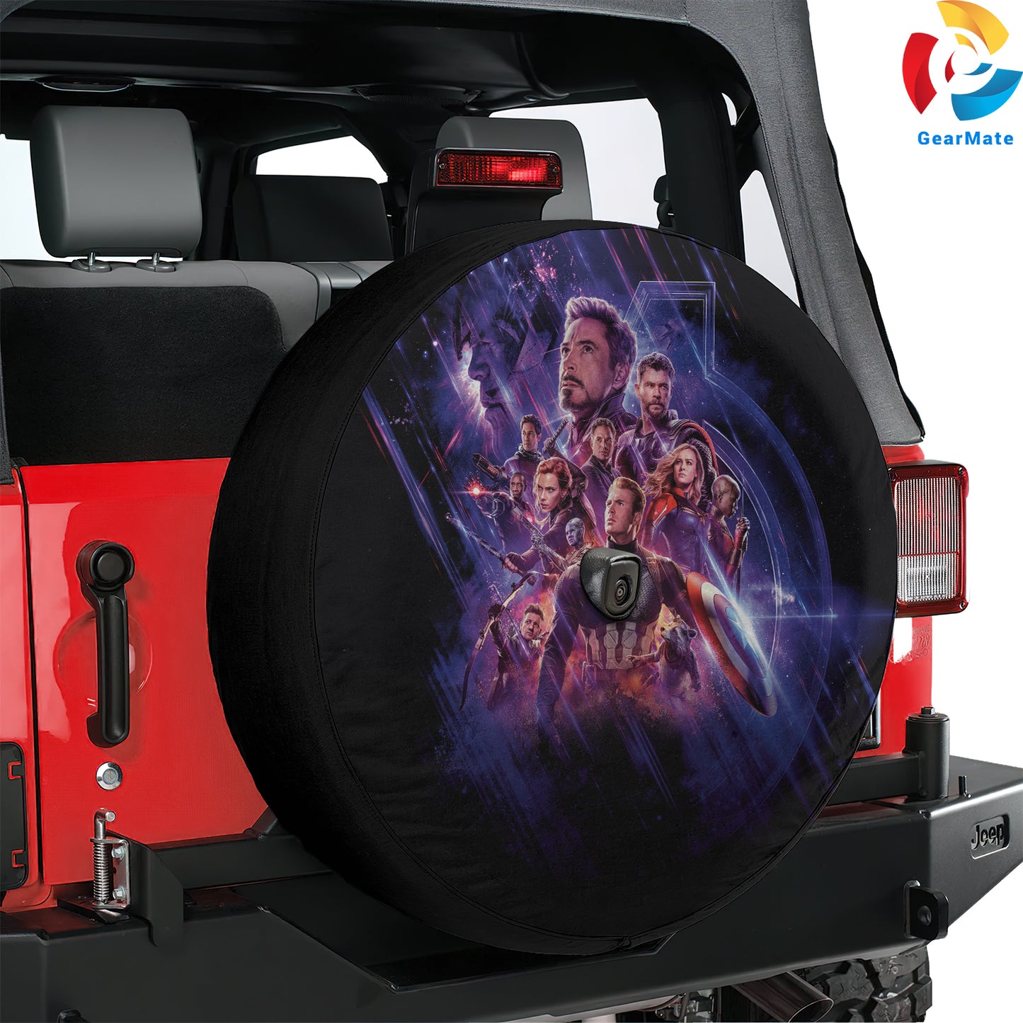 Avengers Marvel End Game Spare Tire Cover – Premium Waterproof UV Resistant Protector