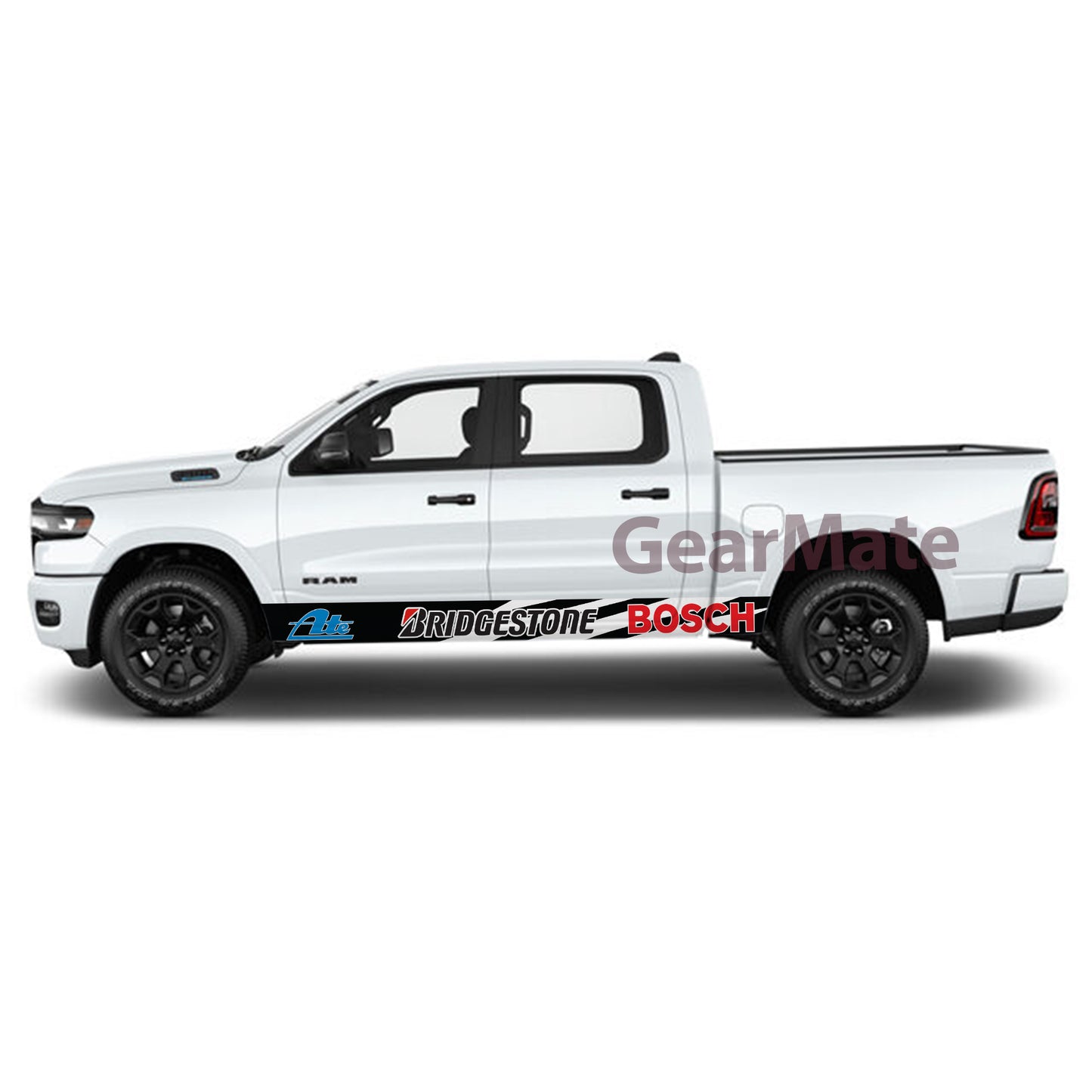 Built for Boost Bridgestone Rocker Panel Graphic Decal Kit (Left & Right Sides) - High Quality Vinyl for Trucks & SUVs