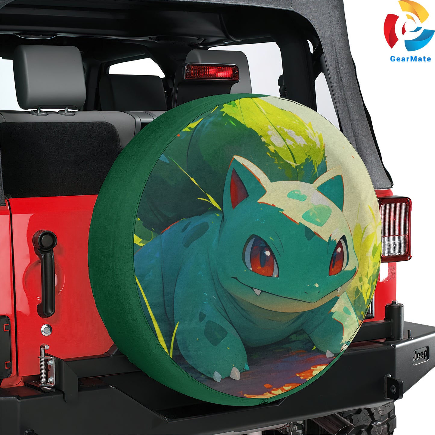 Pokemon Bulbasaur Anime Spare Tire Cover – Premium Waterproof UV Resistant Protector