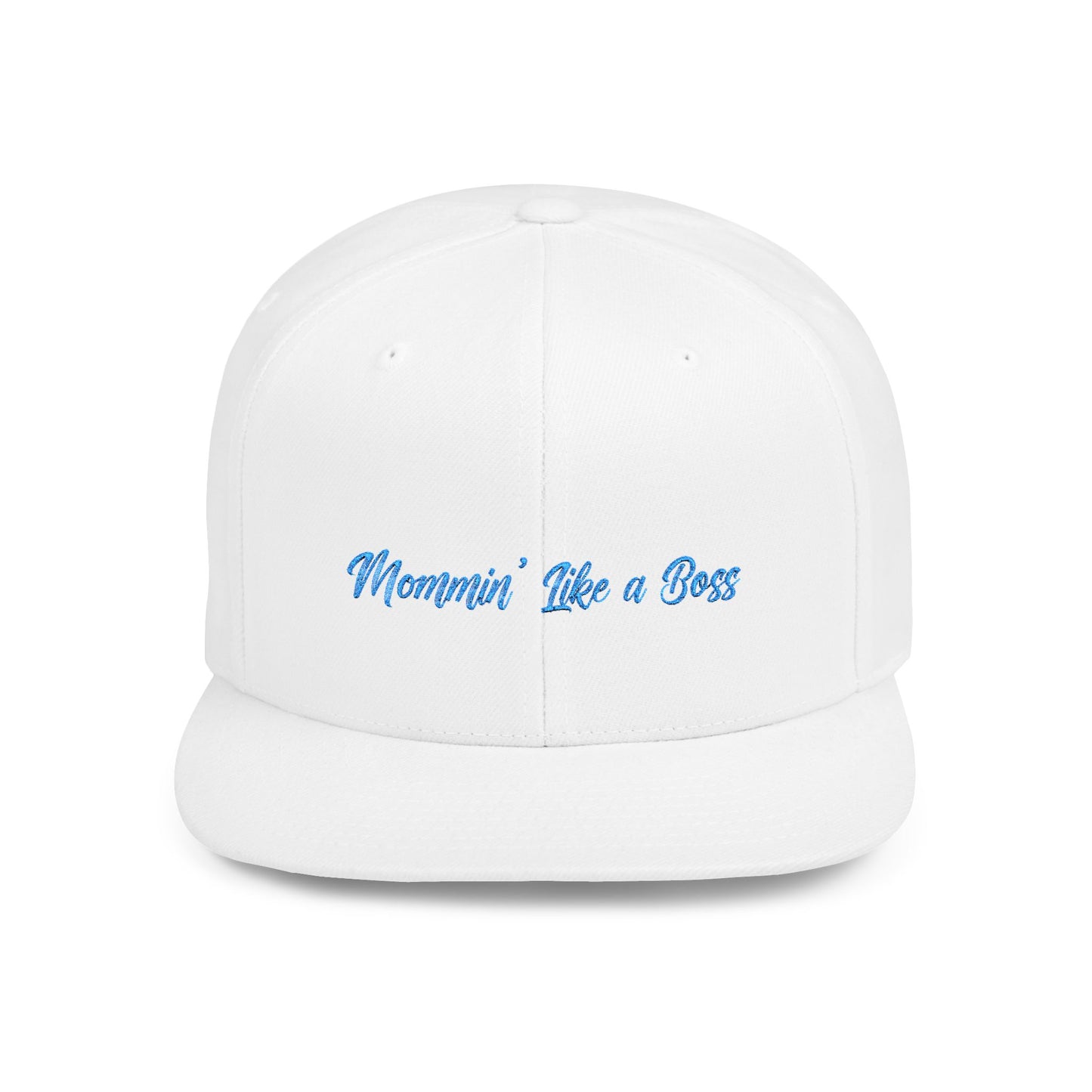 Text Mommin’ Like a Boss Flat Bill Snapback – Lightweight, Custom Fit, Premium Quality