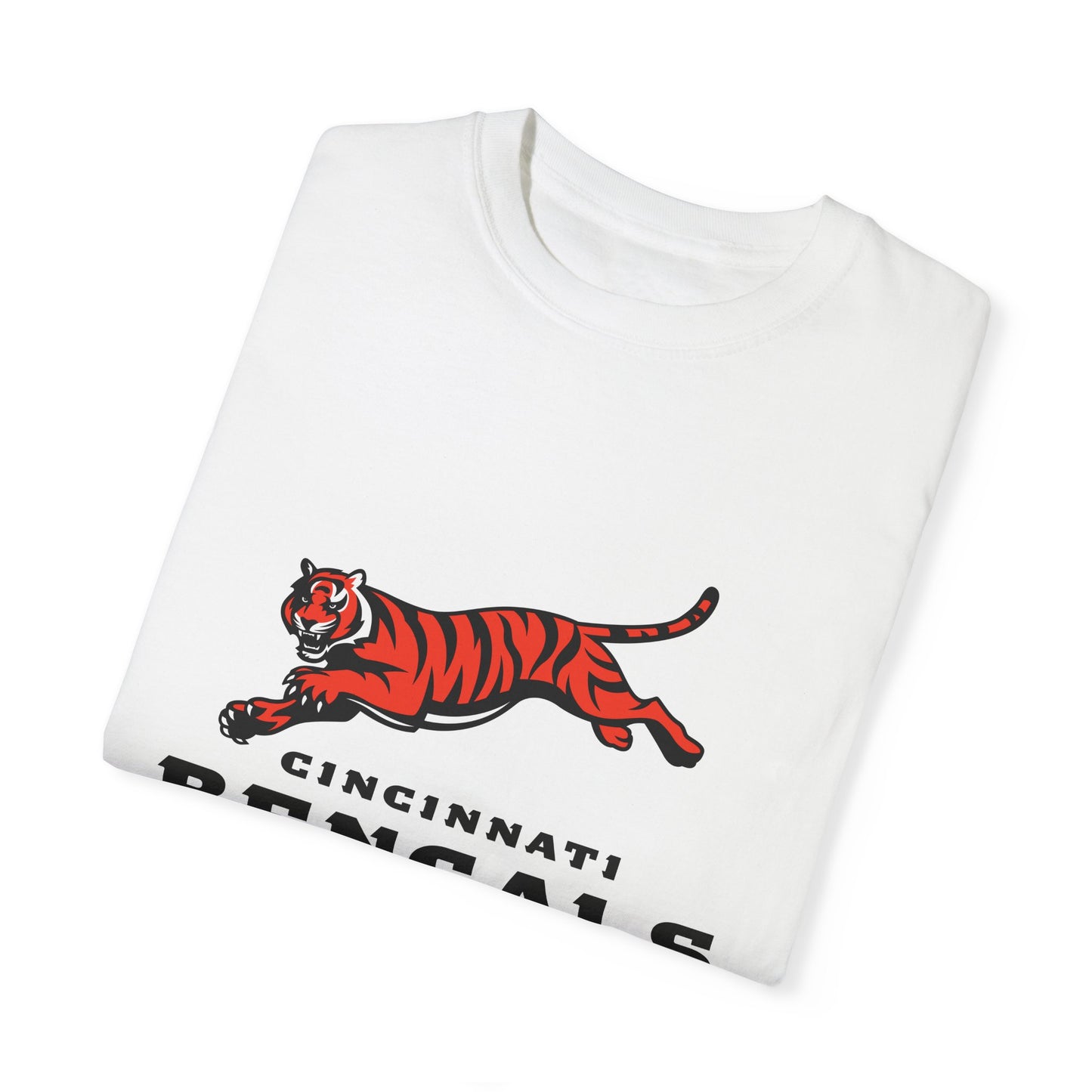 Cincinnati Bengals Clothing Garment-Dyed T-Shirt – Premium Cotton Tee for Customization