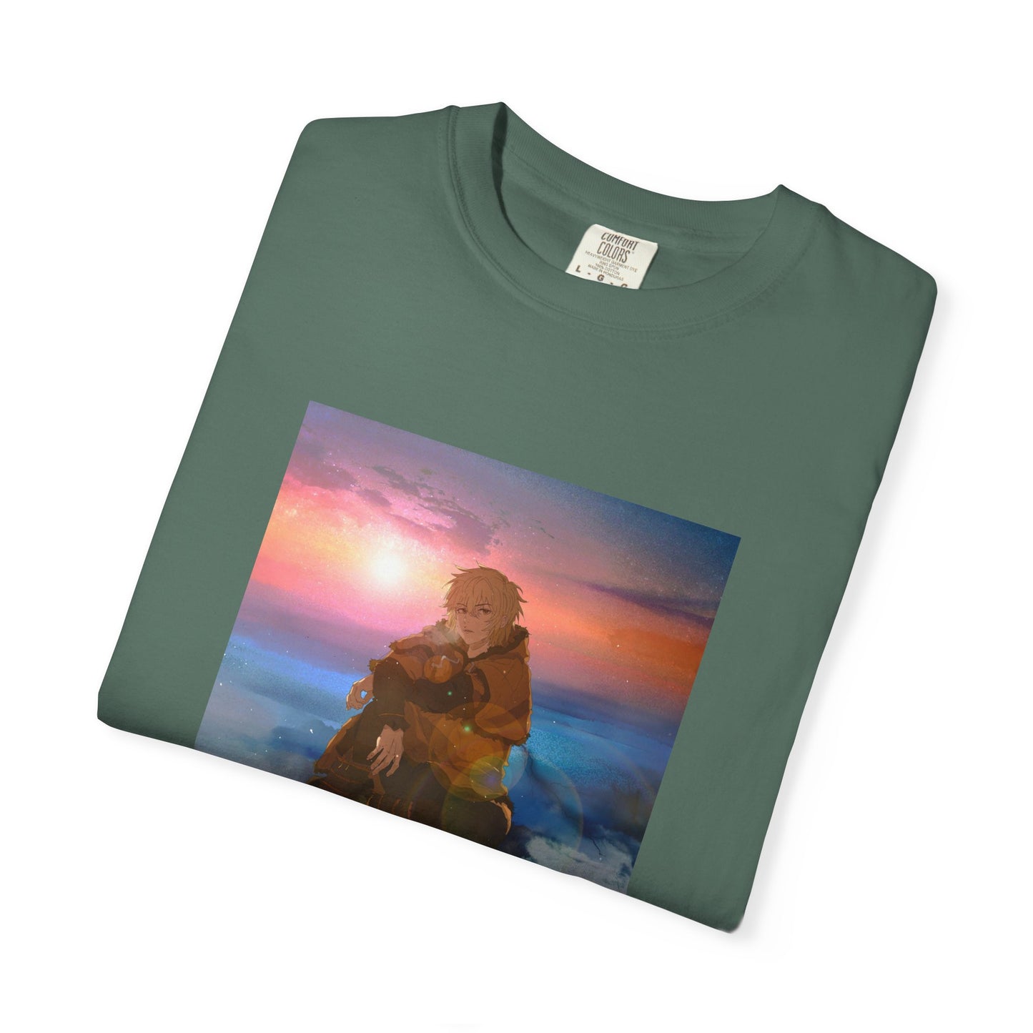 Vinland Saga Thorfinn Garment-Dyed T-Shirt – Premium Cotton Tee for Customization