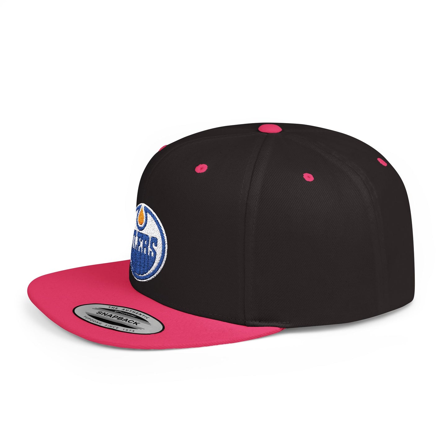 Edmonton Oilers Flat Bill Snapback – Lightweight, Custom Fit, Premium Quality