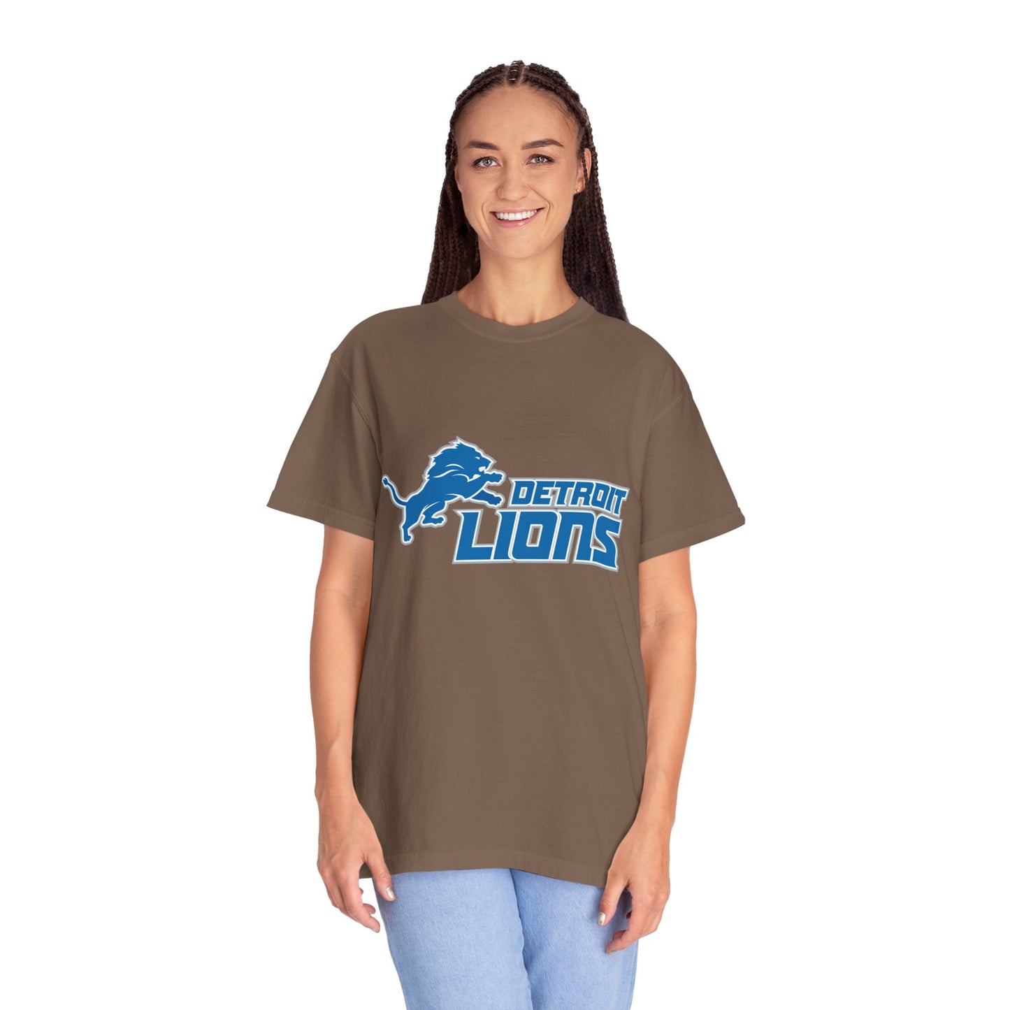 Detroit Lions Nation Garment-Dyed T-Shirt – Premium Cotton Tee for Customization