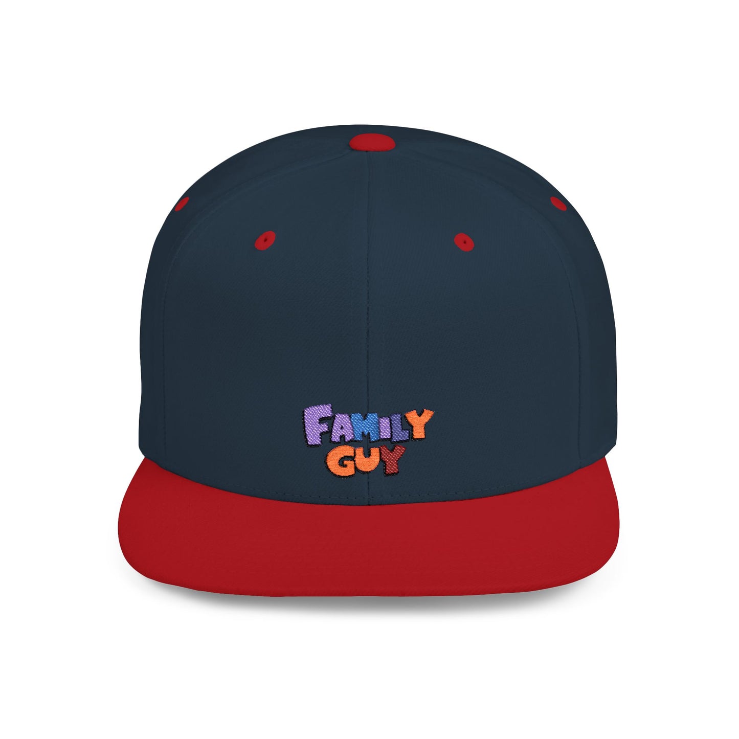 Icons Embroidered Family Guy Flat Bill Snapback – Lightweight, Custom Fit, Premium Quality