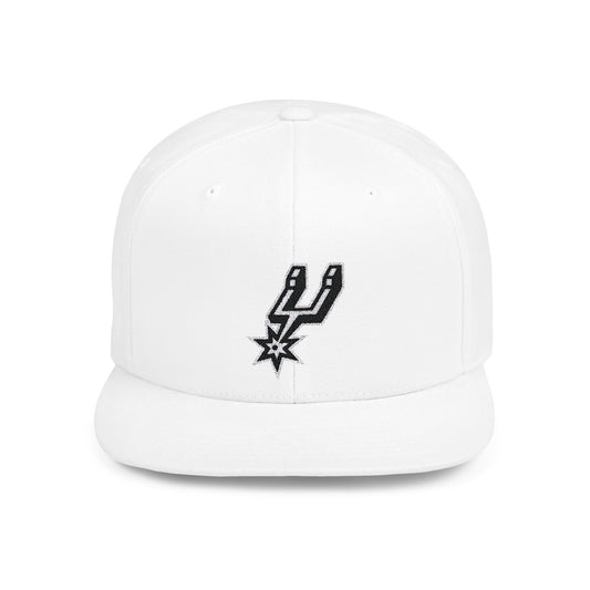 San Antonio Spurs Flat Bill Snapback – Lightweight, Custom Fit, Premium Quality