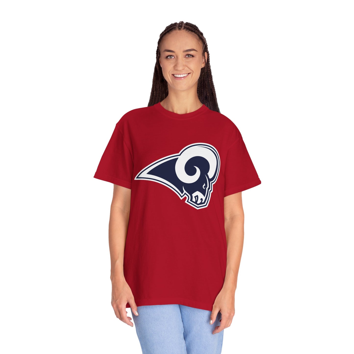 Los Angeles Rams Fan Gifts Garment-Dyed T-Shirt – Premium Cotton Tee for Customization