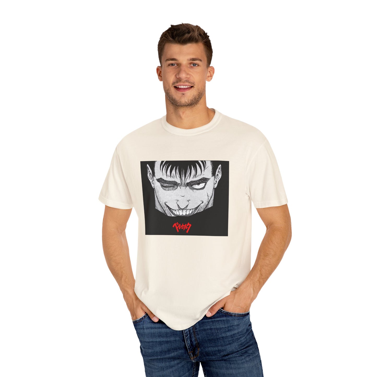 Berserk Fan Art Garment-Dyed T-Shirt – Premium Cotton Tee for Customization