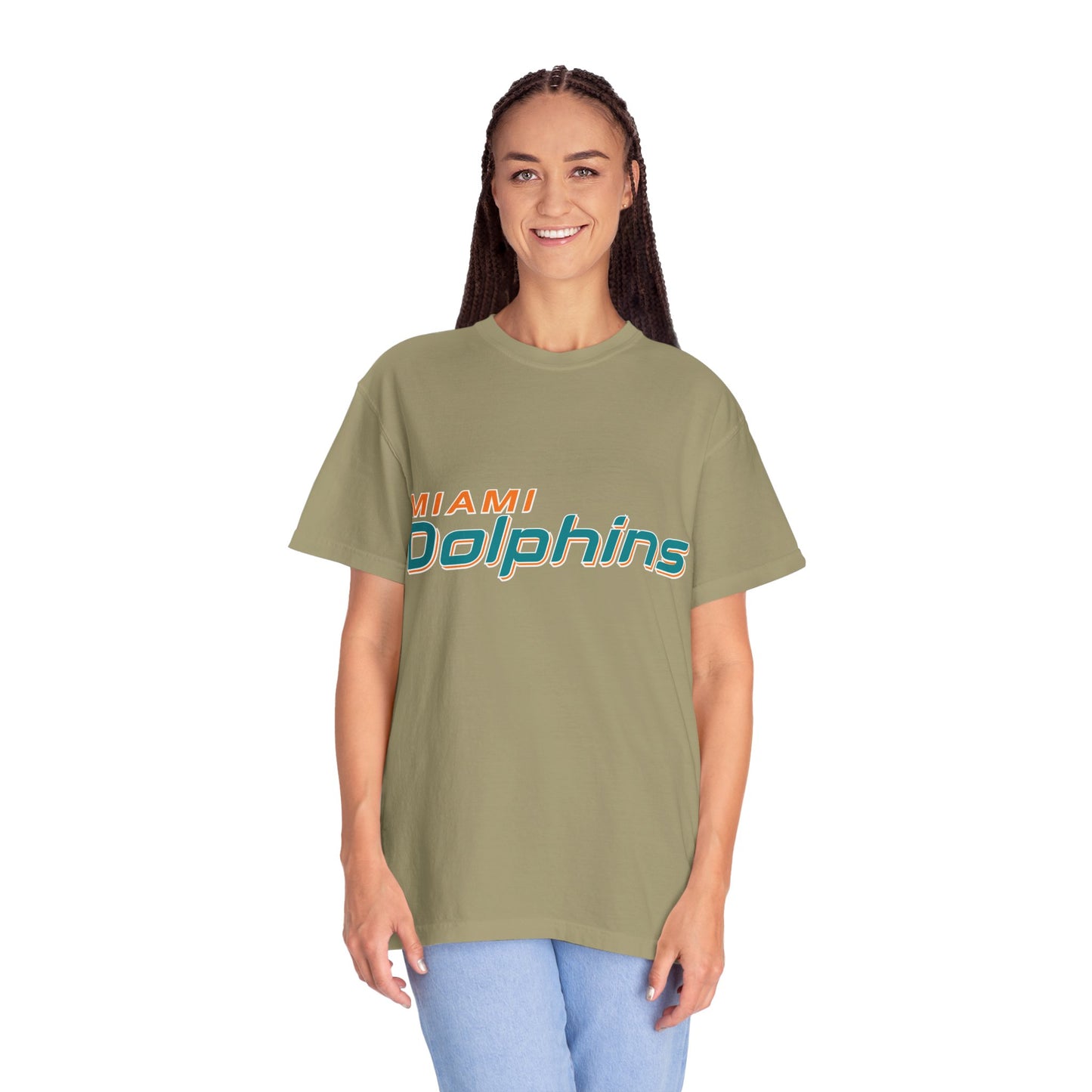 Miami Dolphins Garment-Dyed T-Shirt – Premium Cotton Tee for Customization