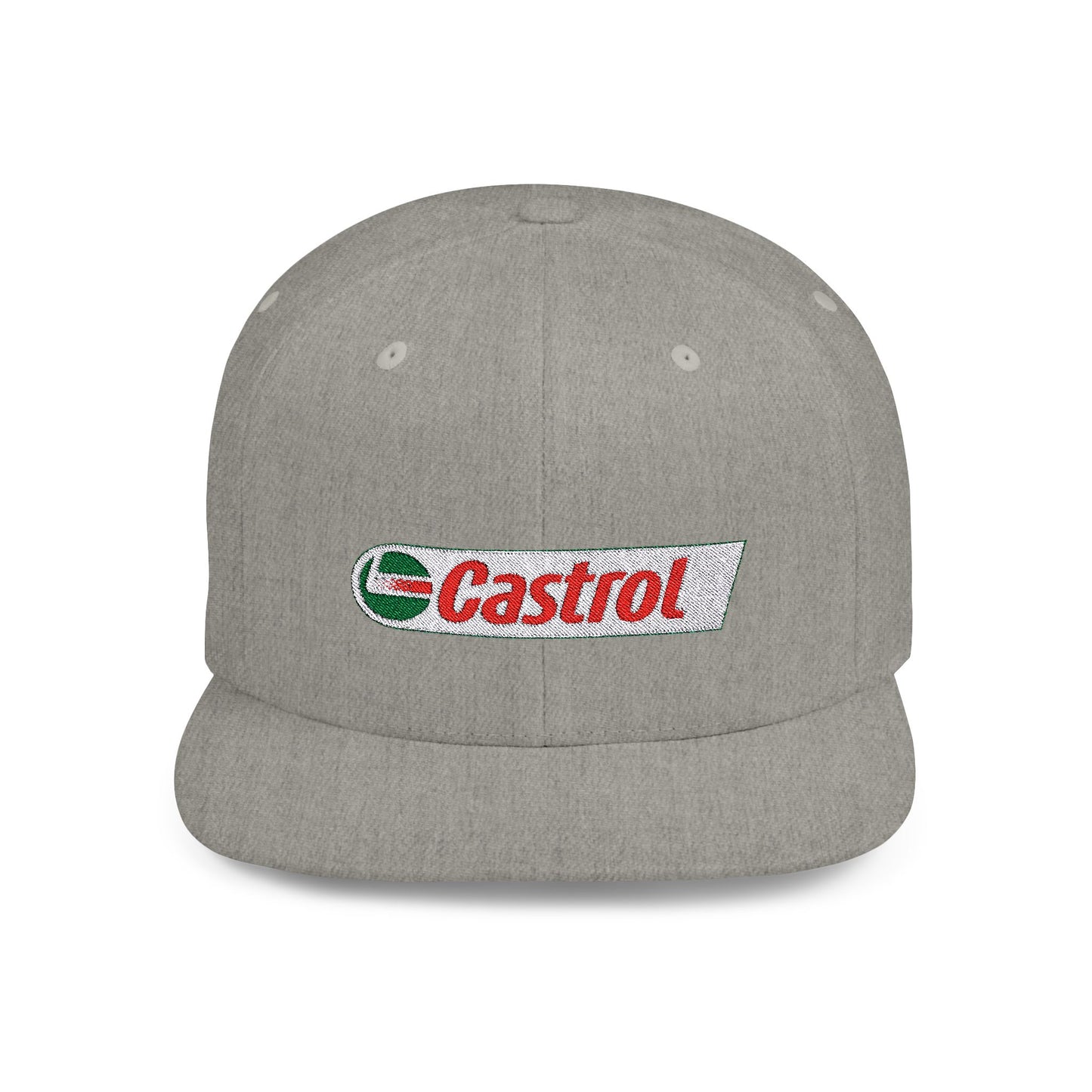 Castrol Flat Bill Snapback – Lightweight, Custom Fit, Premium Quality