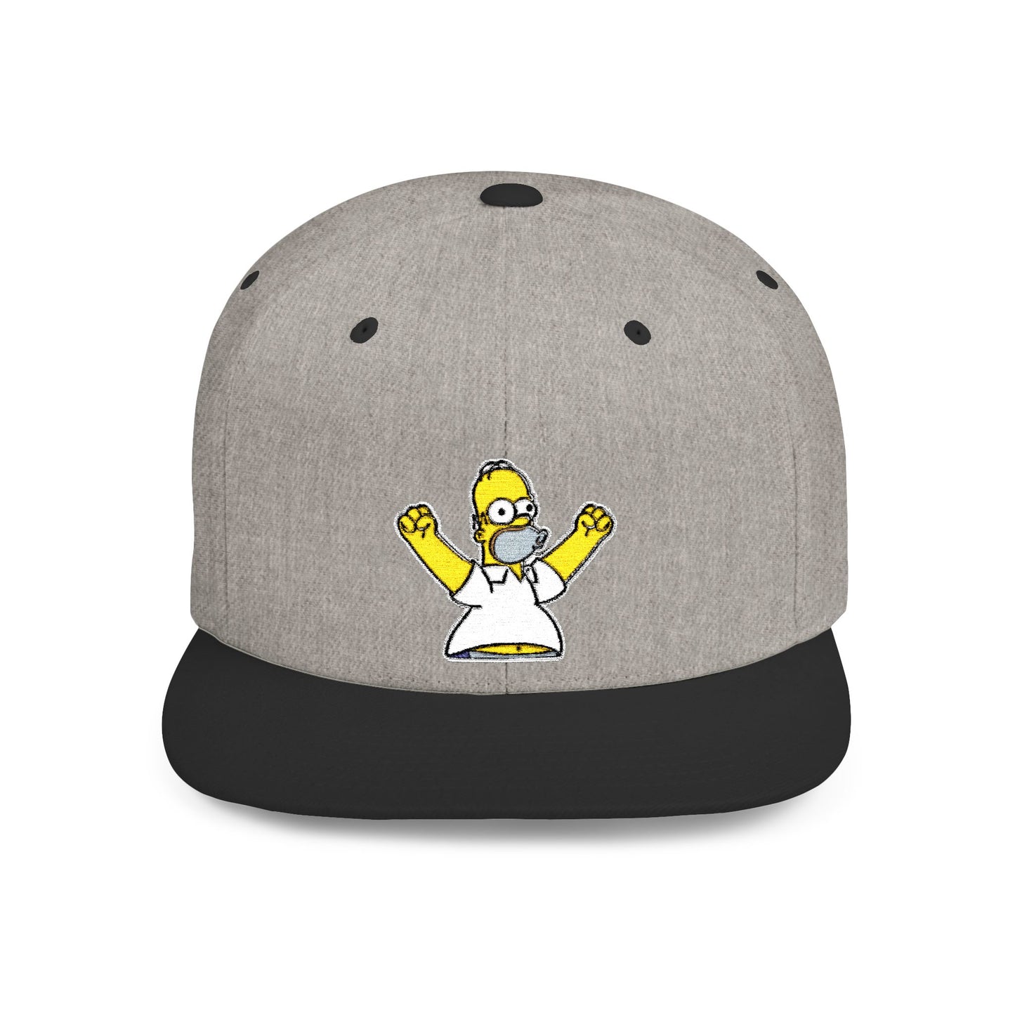 Homer Simpson Flat Bill Snapback – Lightweight, Custom Fit, Premium Quality