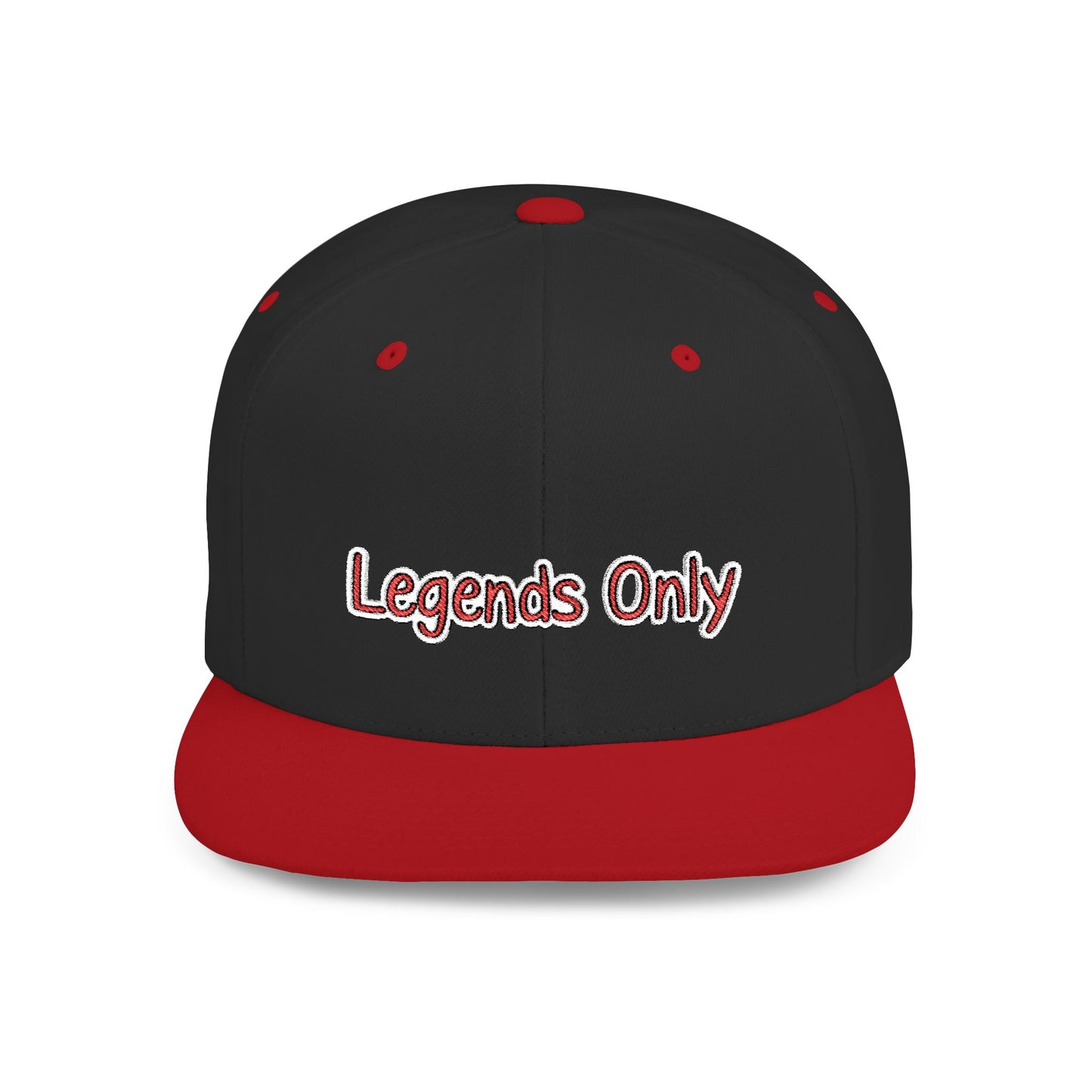 Text Legends Only Flat Bill Snapback – Lightweight, Custom Fit, Premium Quality