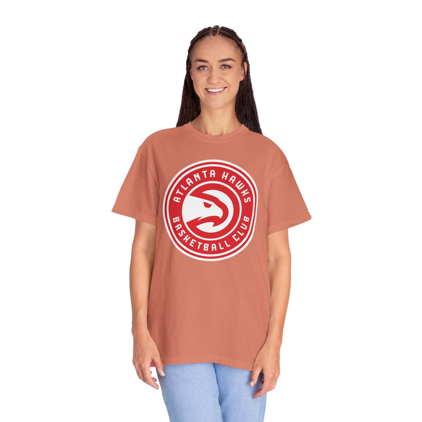 Atlanta Hawks Hoop Lifestyle Garment-Dyed T-Shirt – Premium Cotton Tee for Customization