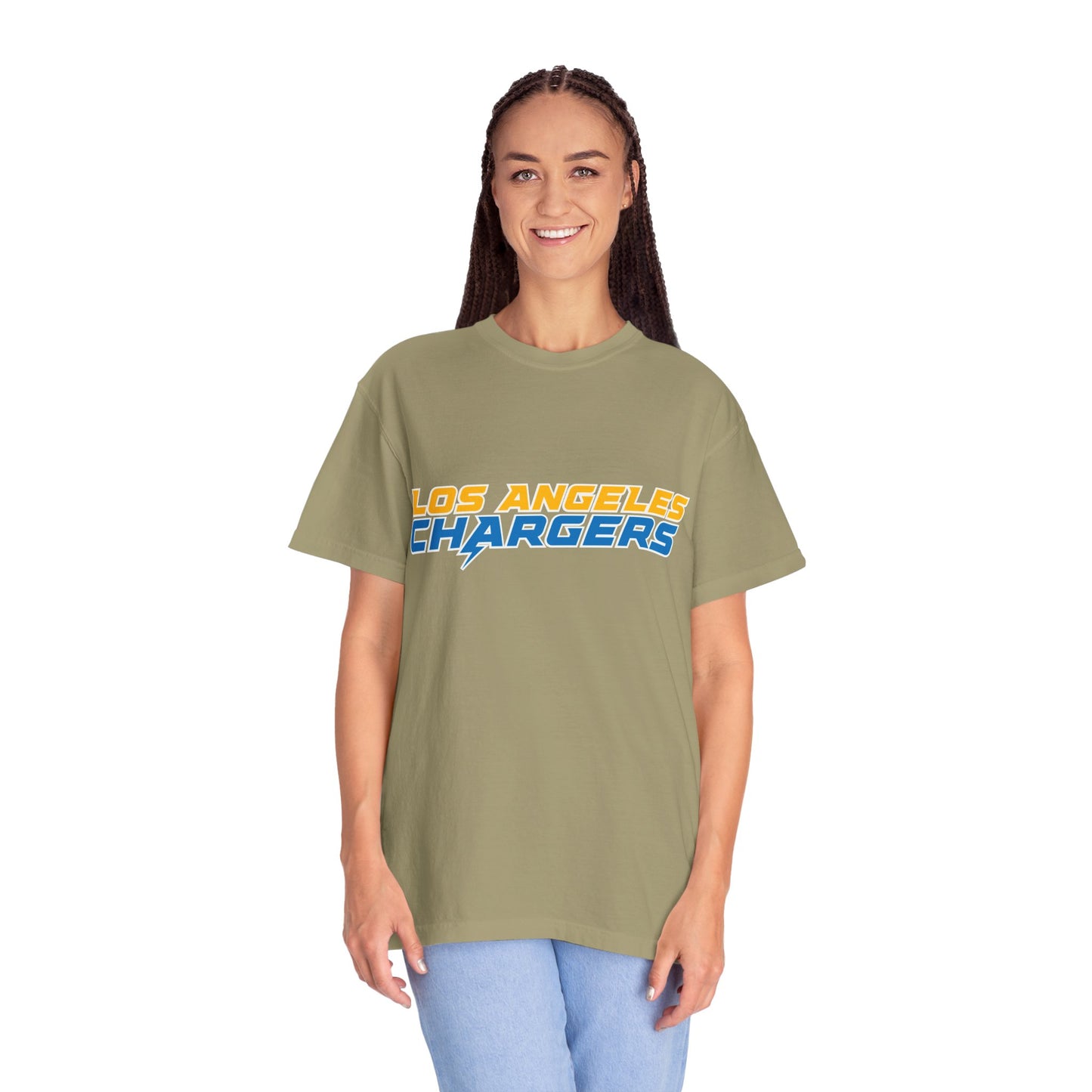 Los Angeles Chargers Gear Garment-Dyed T-Shirt – Premium Cotton Tee for Customization