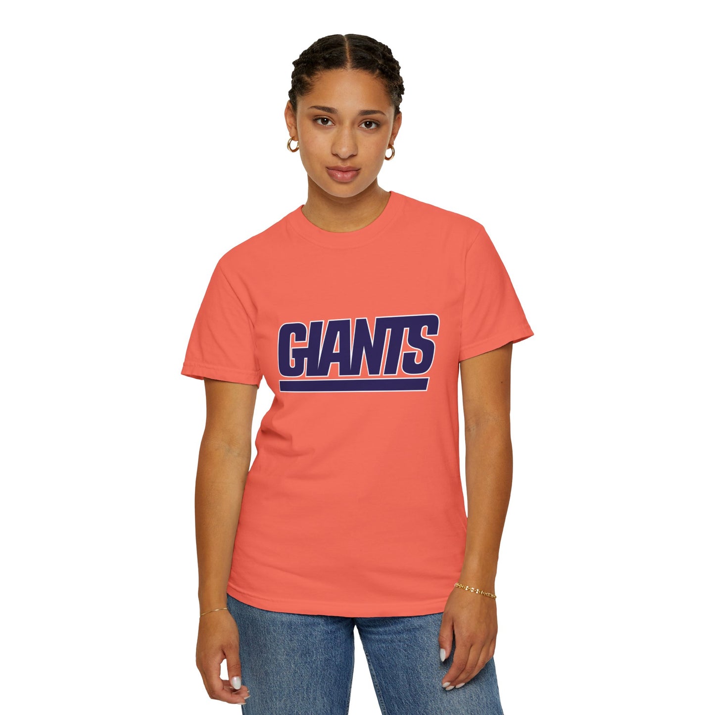 New York Giants Gear Garment-Dyed T-Shirt – Premium Cotton Tee for Customization