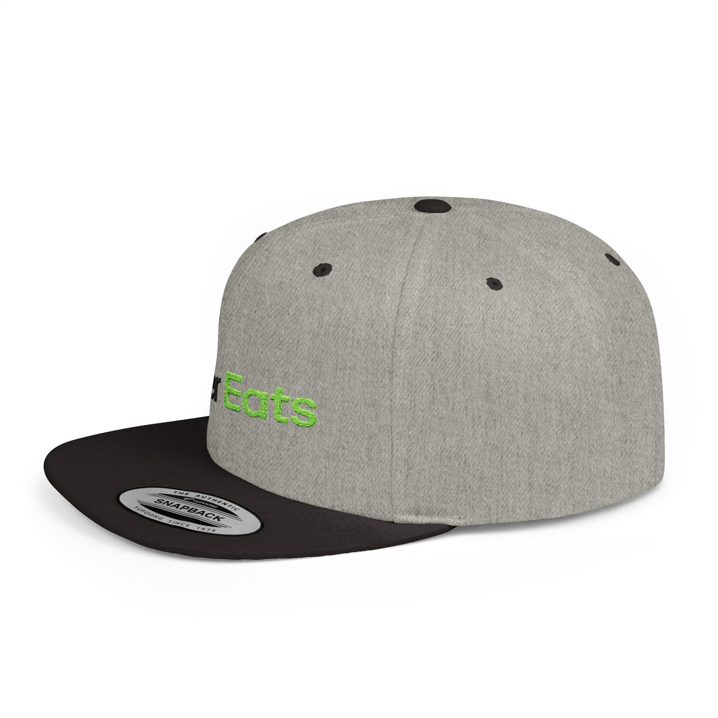 Uber Eat Flat Bill Snapback – Lightweight, Custom Fit, Premium Quality