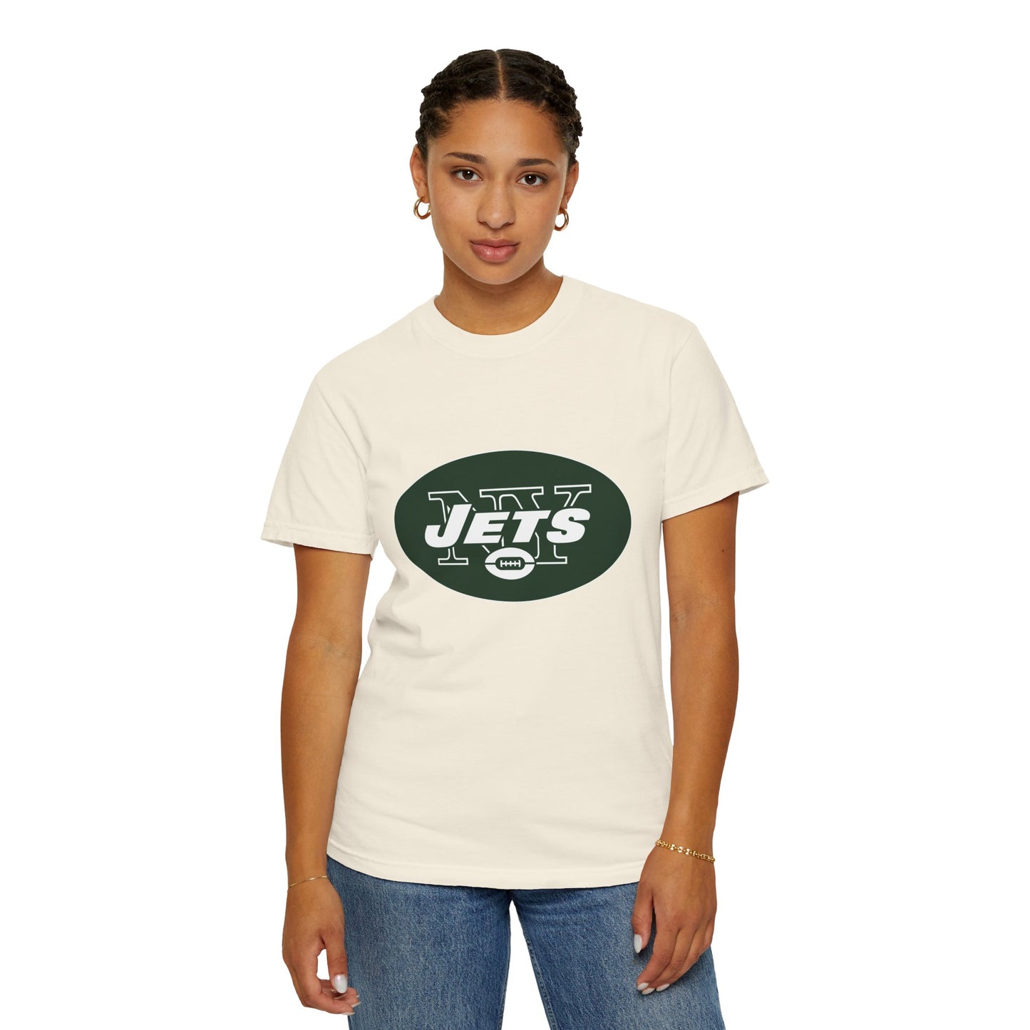 New York Jets Football Products Garment-Dyed T-Shirt – Premium Cotton Tee for Customization