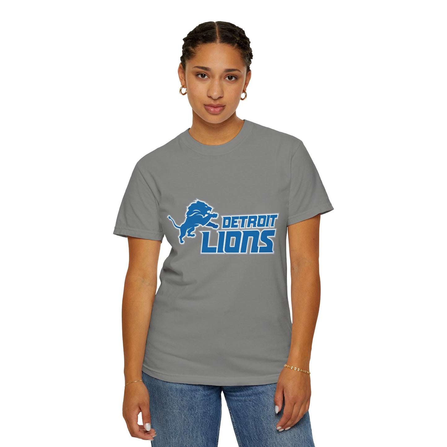 Detroit Lions Nation Garment-Dyed T-Shirt – Premium Cotton Tee for Customization