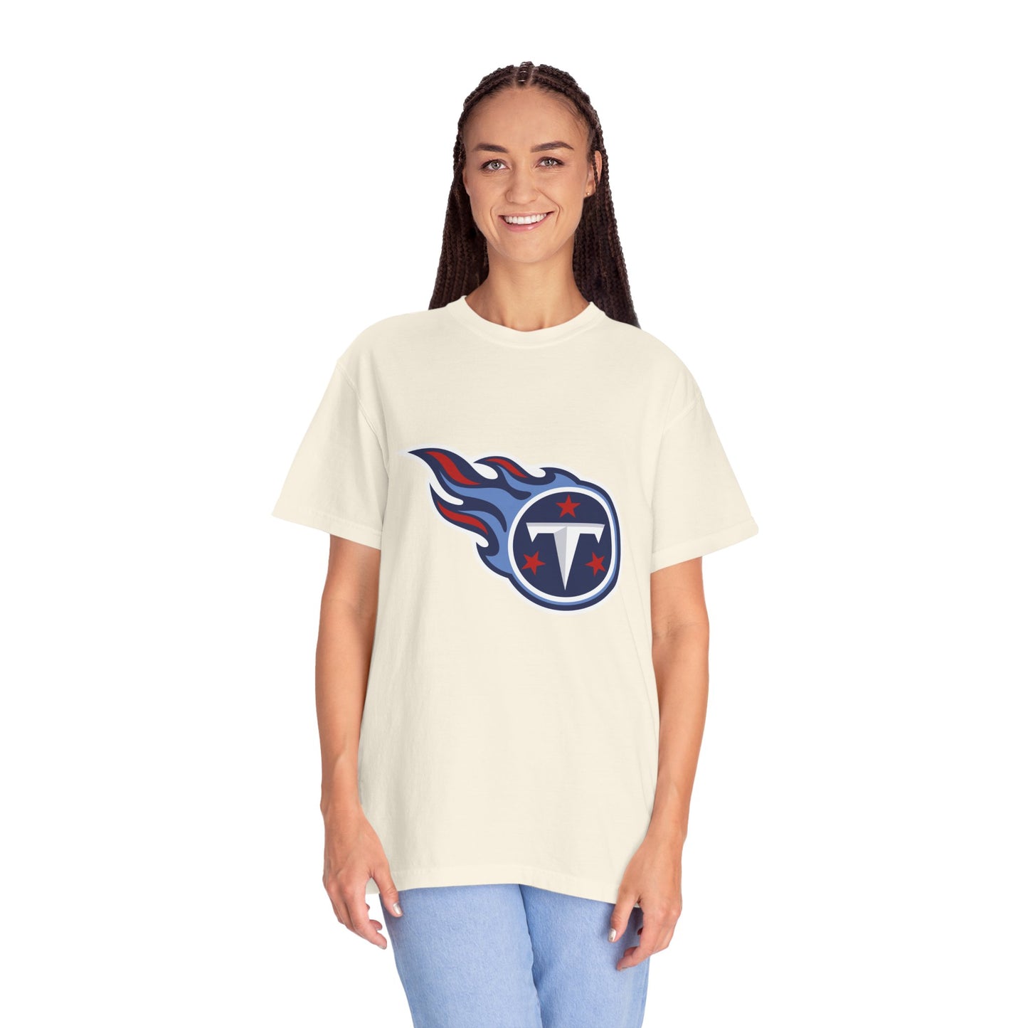 Tennessee Titans Merchandise Garment-Dyed T-Shirt – Premium Cotton Tee for Customization