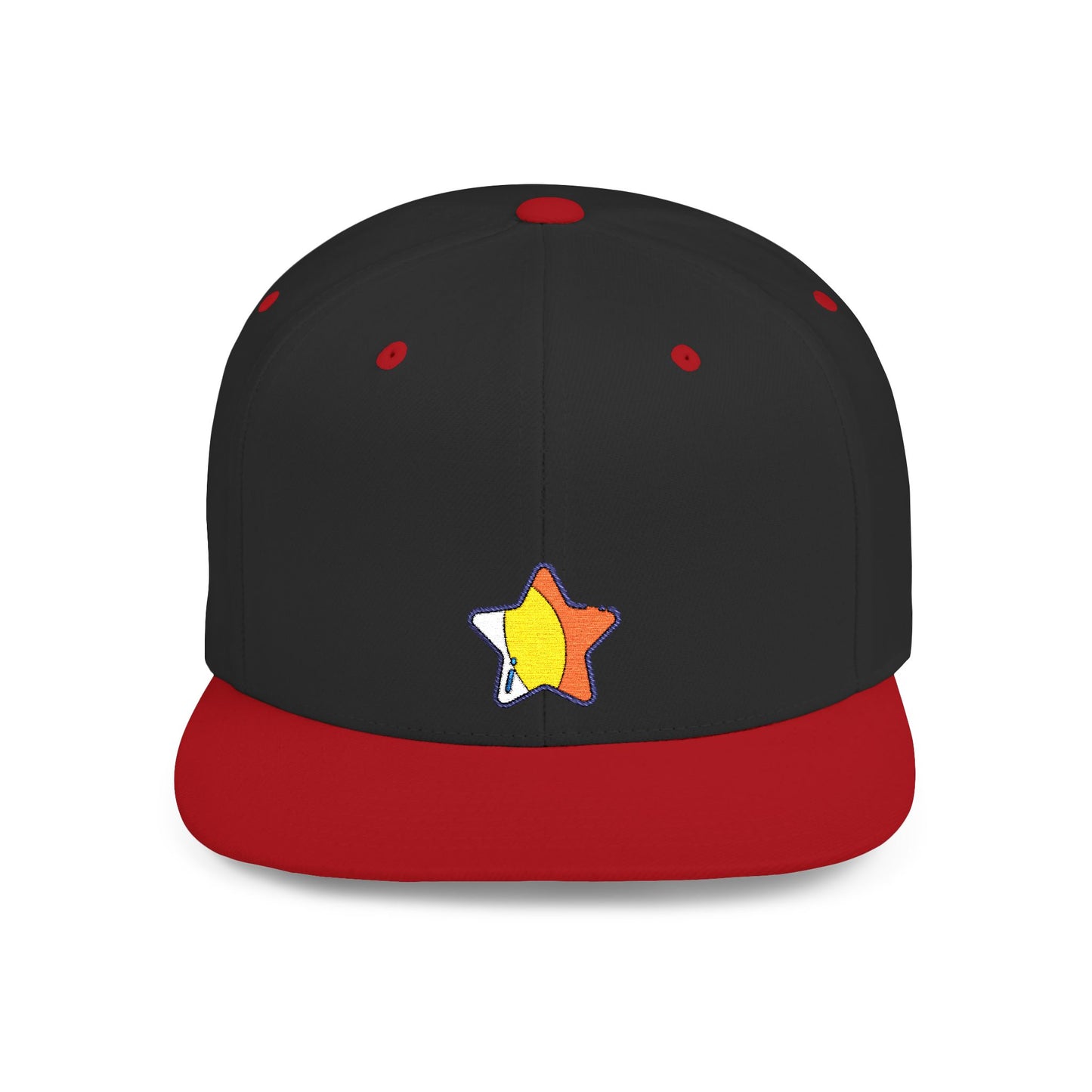Icons Embroidered Star Yellow Flat Bill Snapback – Lightweight, Custom Fit, Premium Quality