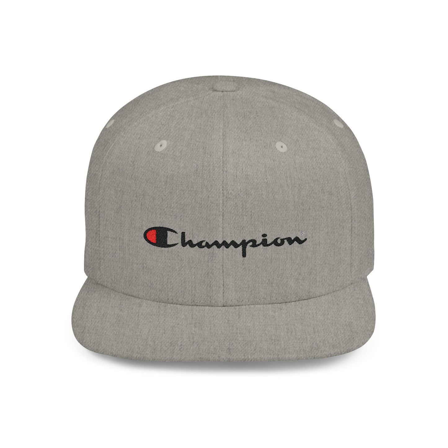 Champion Flat Bill Snapback – Lightweight, Custom Fit, Premium Quality