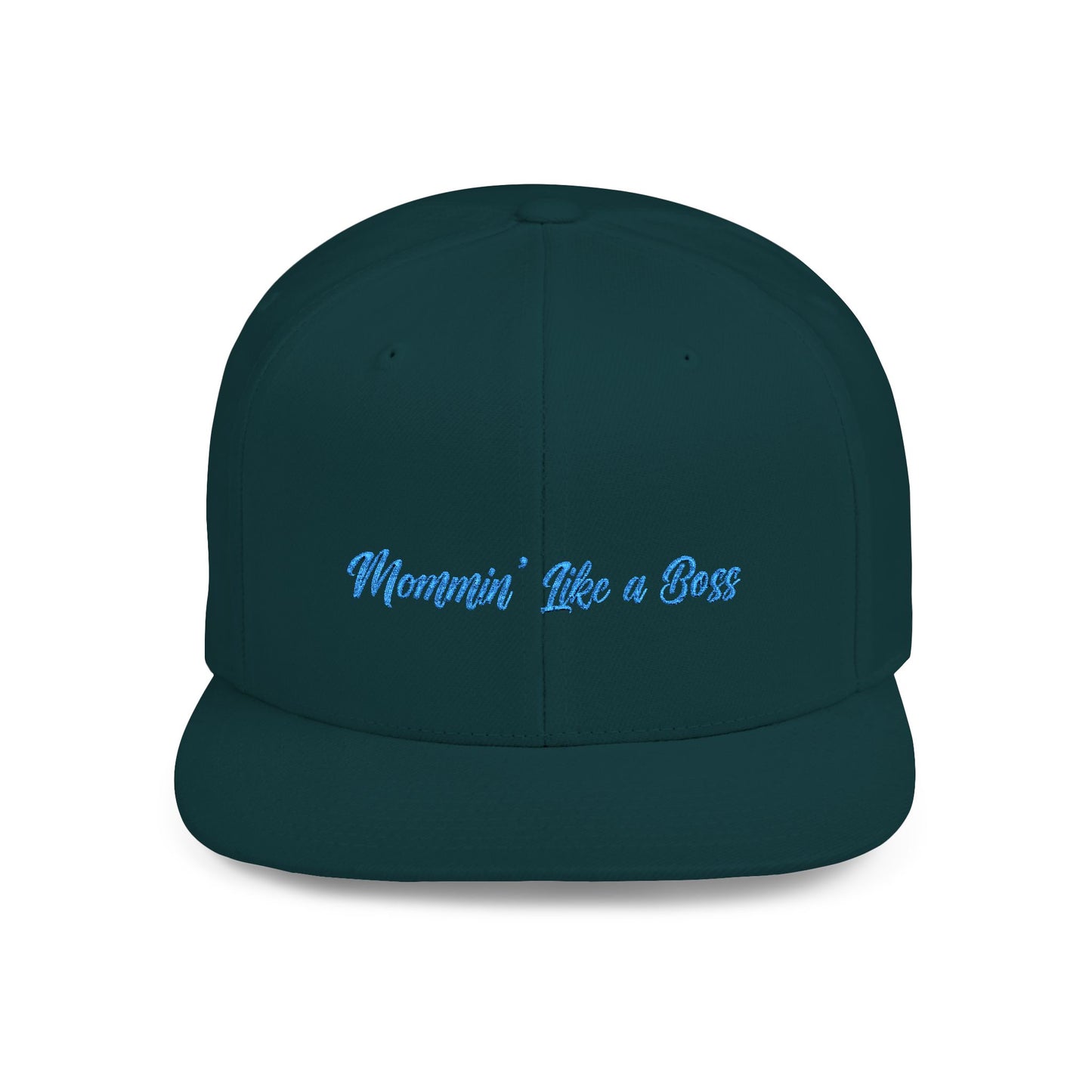 Text Mommin’ Like a Boss Flat Bill Snapback – Lightweight, Custom Fit, Premium Quality