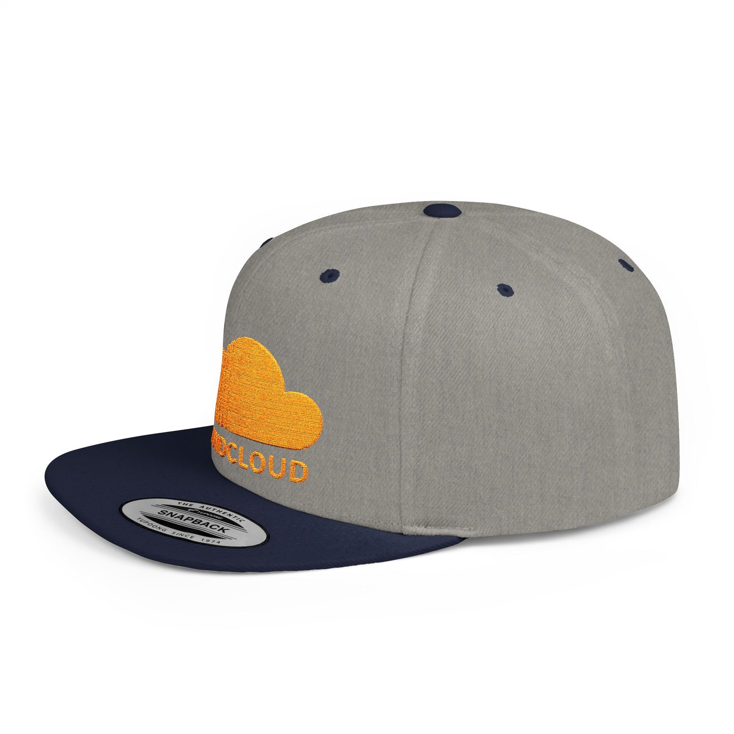 Sound Cloud Flat Bill Snapback – Lightweight, Custom Fit, Premium Quality