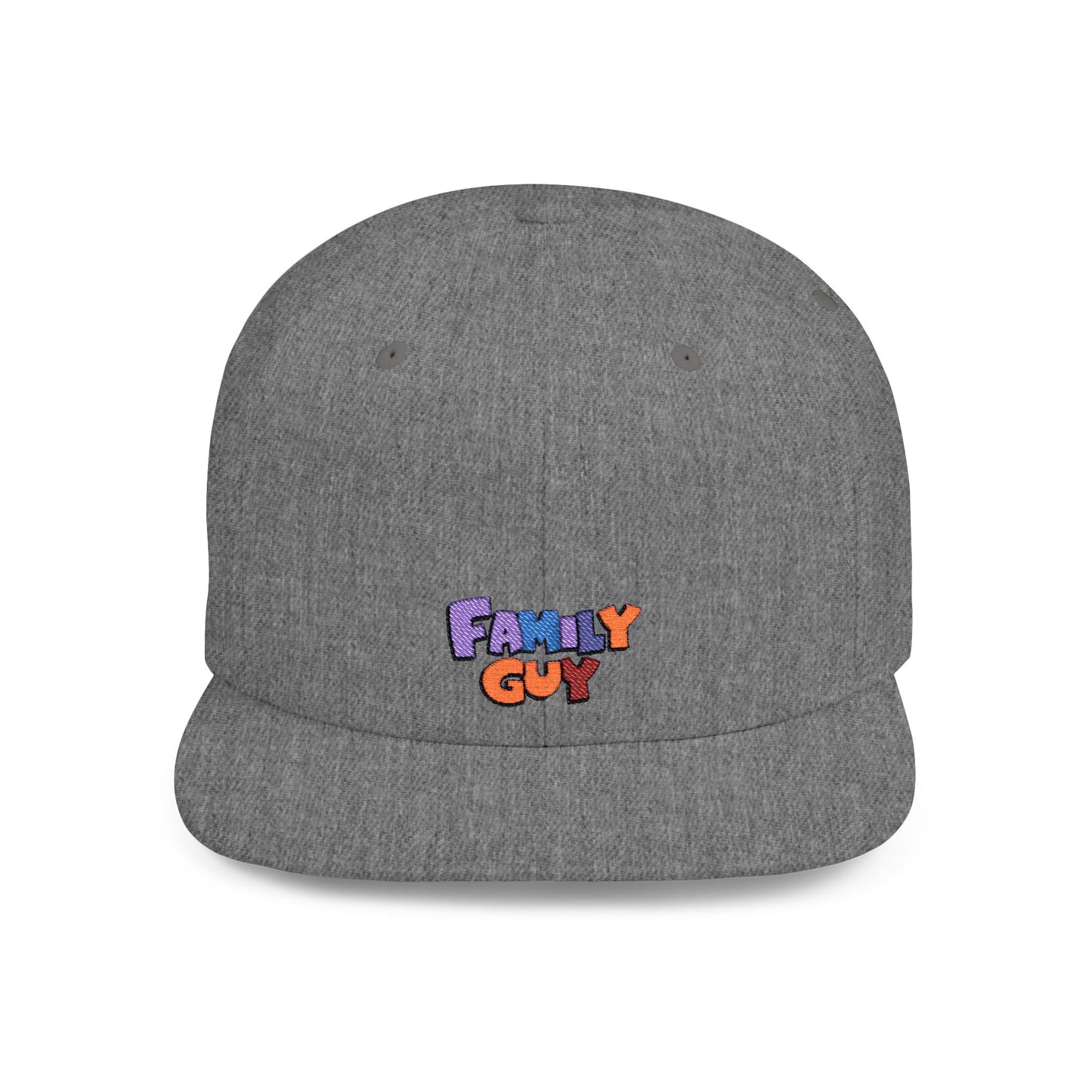 Icons Embroidered Family Guy Flat Bill Snapback – Lightweight, Custom Fit, Premium Quality