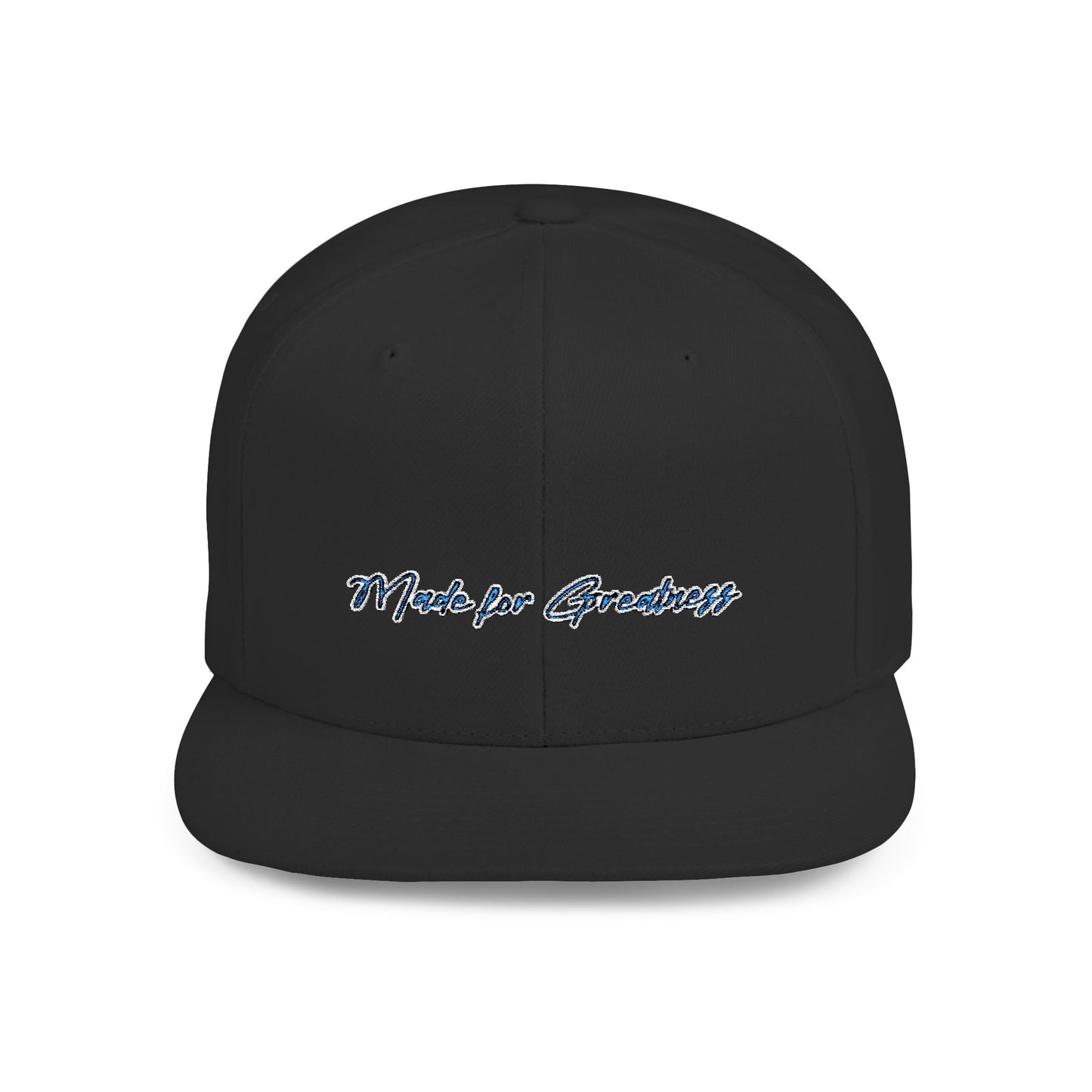Text Made For Greatness Flat Bill Snapback – Lightweight, Custom Fit, Premium Quality