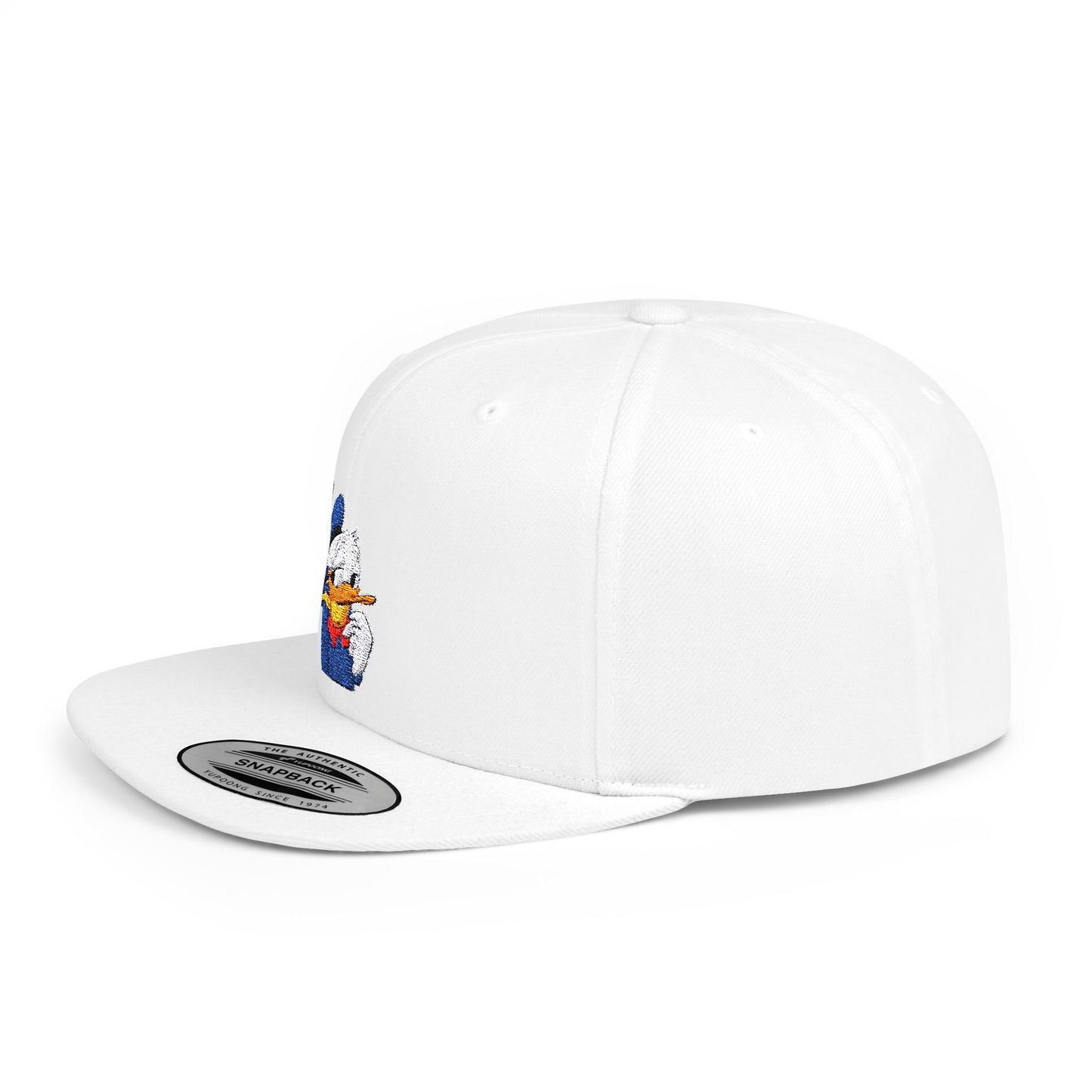 Donald Duck Fun Flat Bill Snapback – Lightweight, Custom Fit, Premium Quality