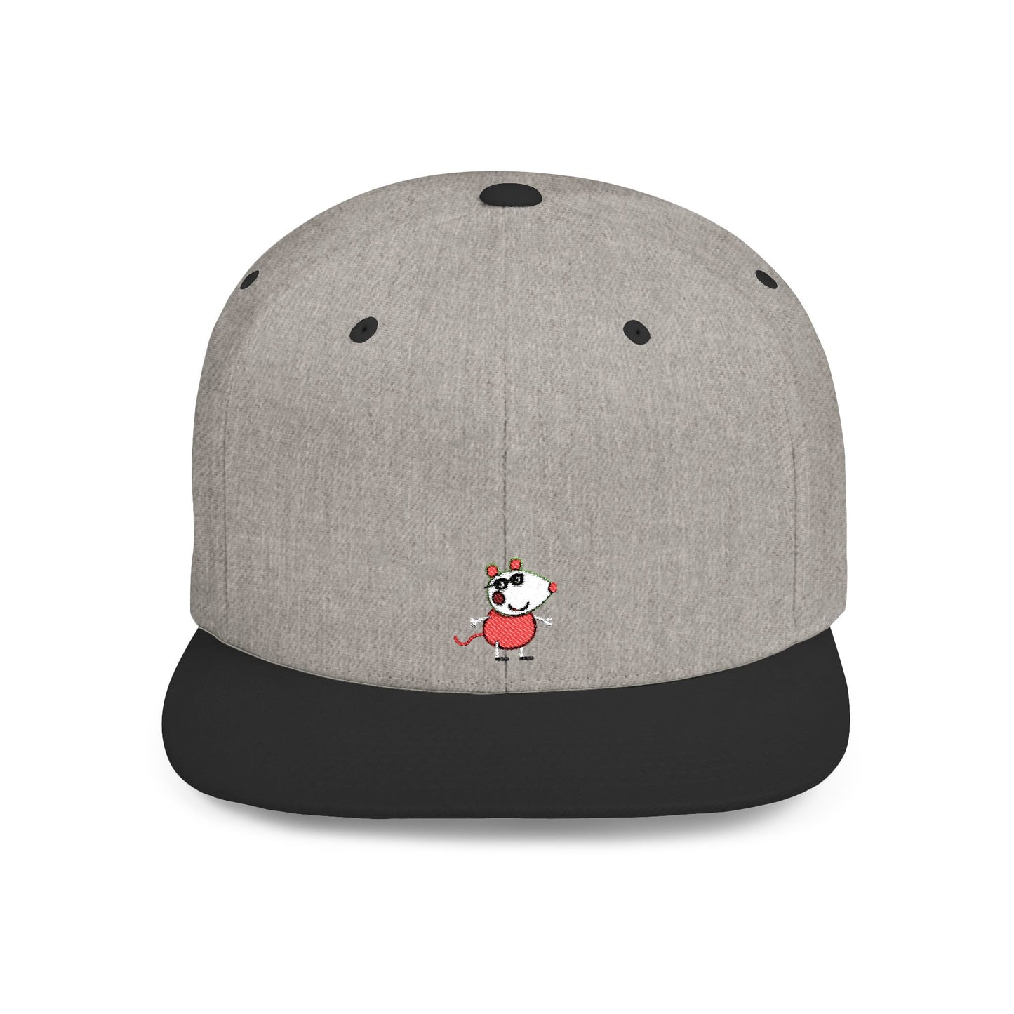 Icons Embroidered Peppa Flat Bill Snapback – Lightweight, Custom Fit, Premium Quality