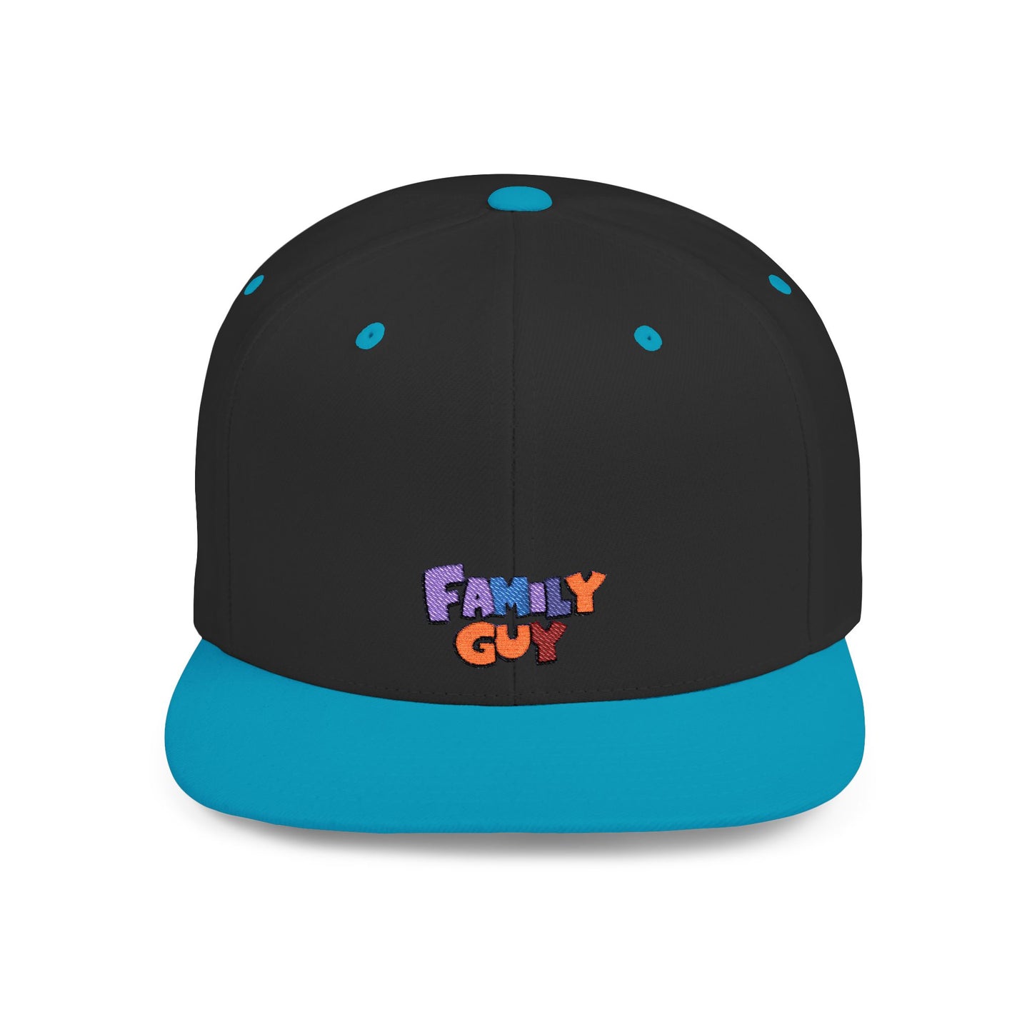 Icons Embroidered Family Guy Flat Bill Snapback – Lightweight, Custom Fit, Premium Quality