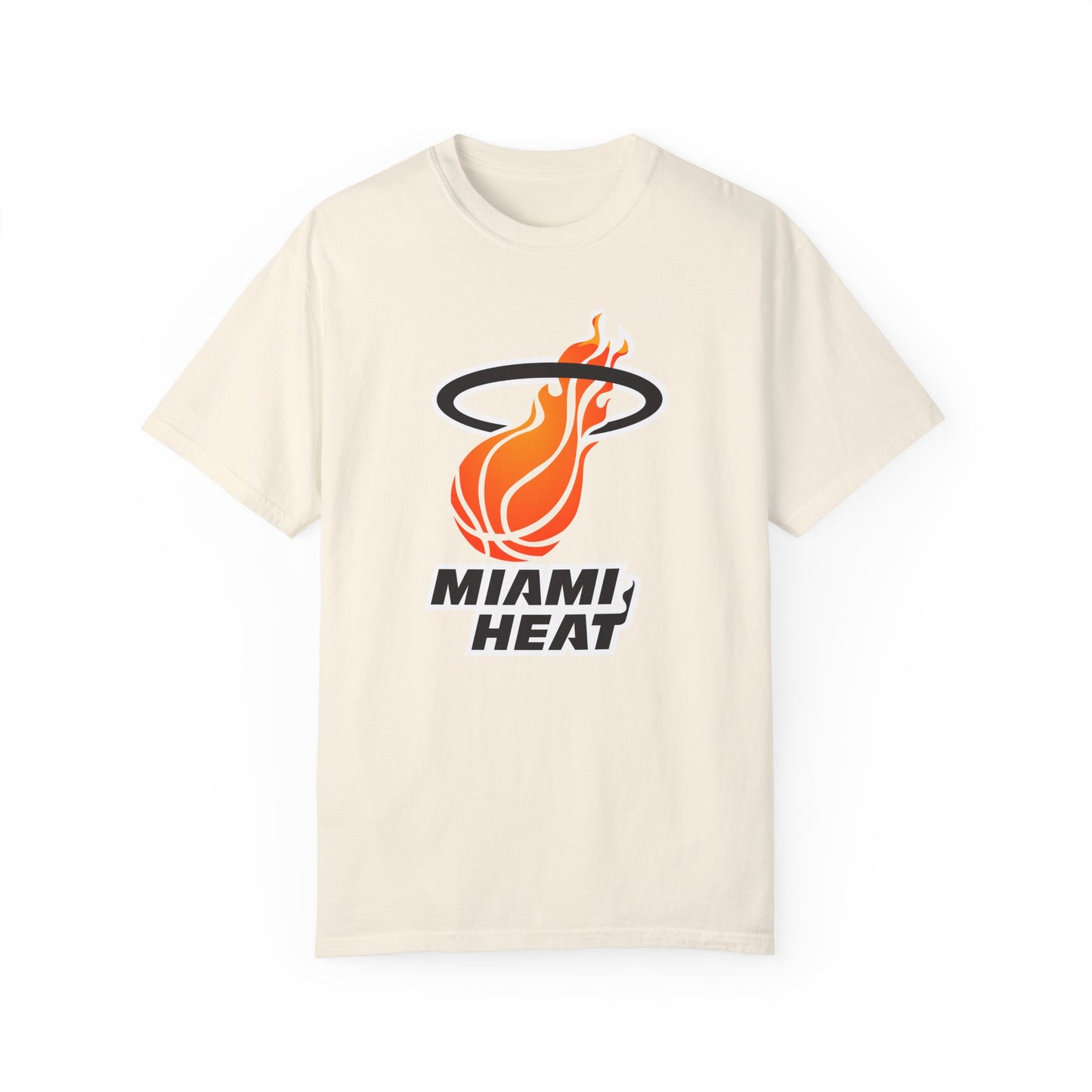 Miami Heat NBA Fans Garment-Dyed T-Shirt – Premium Cotton Tee for Customization