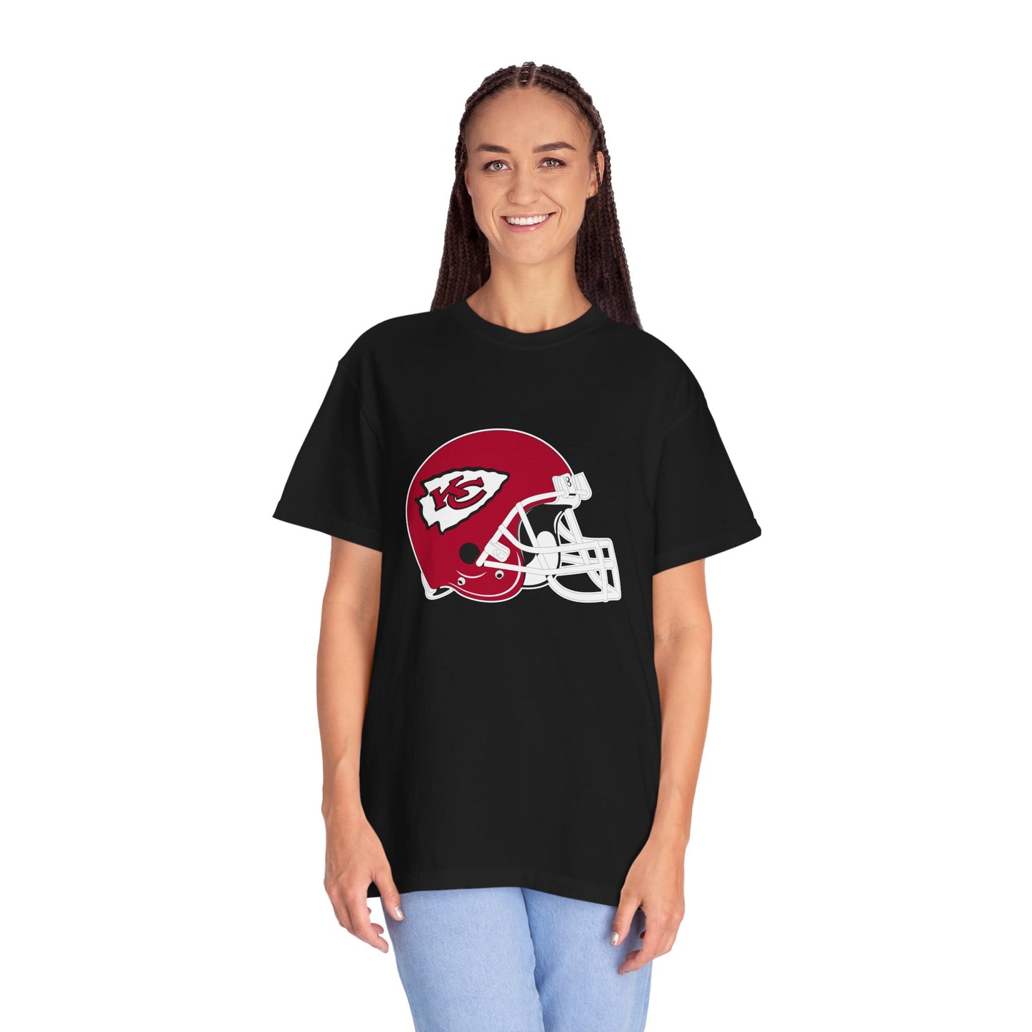 Kansas City Chiefs Football Fans Garment-Dyed T-Shirt – Premium Cotton Tee for Customization