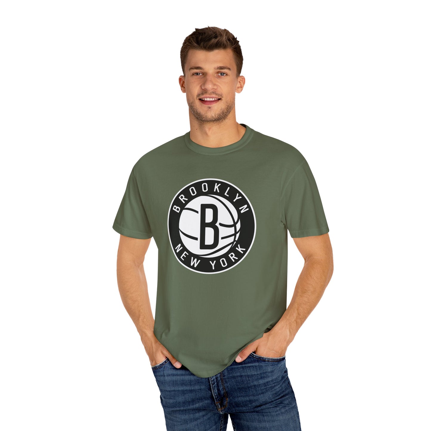 Brooklyn Nets Game Day Gear Garment-Dyed T-Shirt – Premium Cotton Tee for Customization