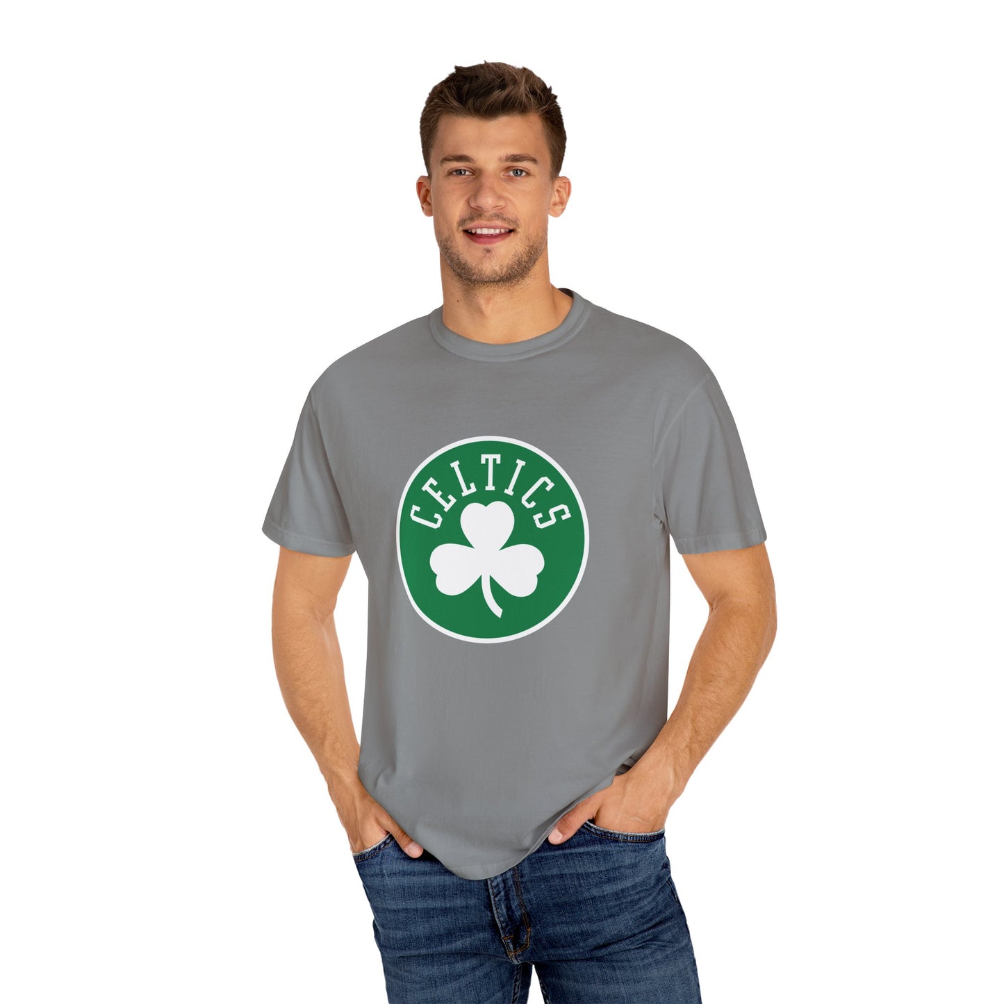 Boston Celtics Hoop Lifestyle Garment-Dyed T-Shirt – Premium Cotton Tee for Customization