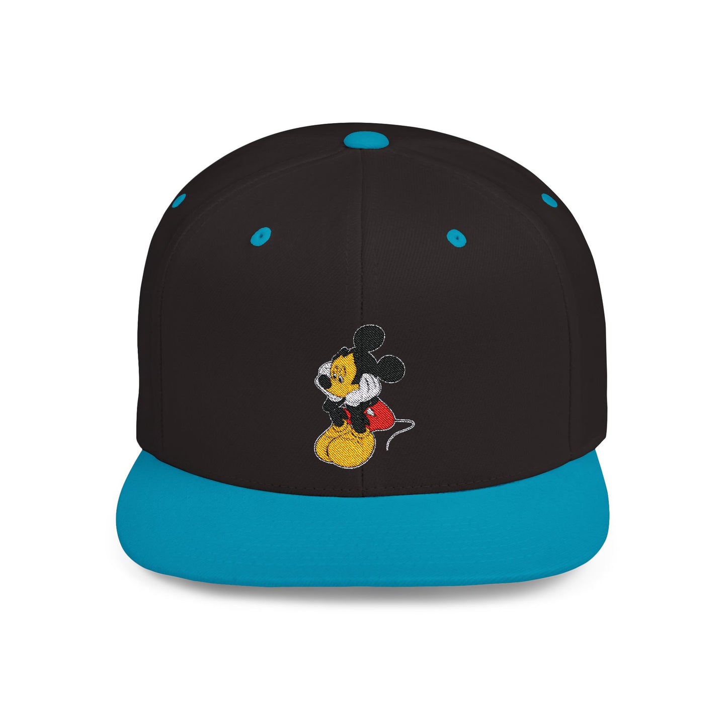 Mickey Mouse Sad Disney Flat Bill Snapback – Lightweight, Custom Fit, Premium Quality