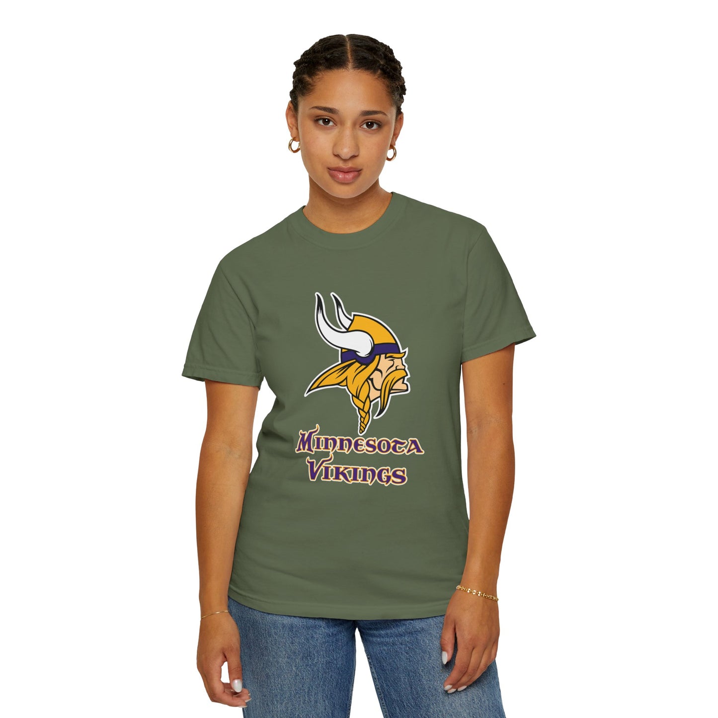 Minnesota Vikings Merchandise Garment-Dyed T-Shirt – Premium Cotton Tee for Customization