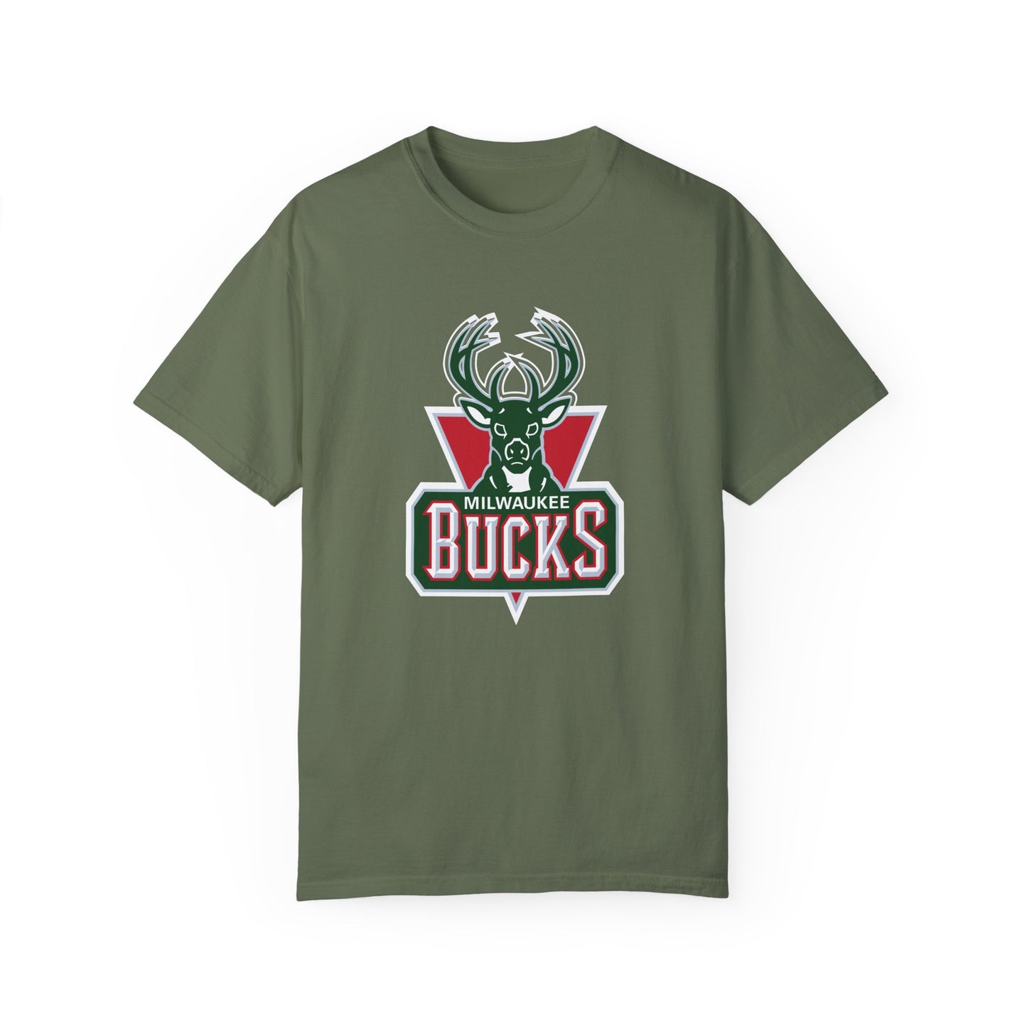 Milwaukee Bucks Hoop Lifestyle Garment-Dyed T-Shirt – Premium Cotton Tee for Customization