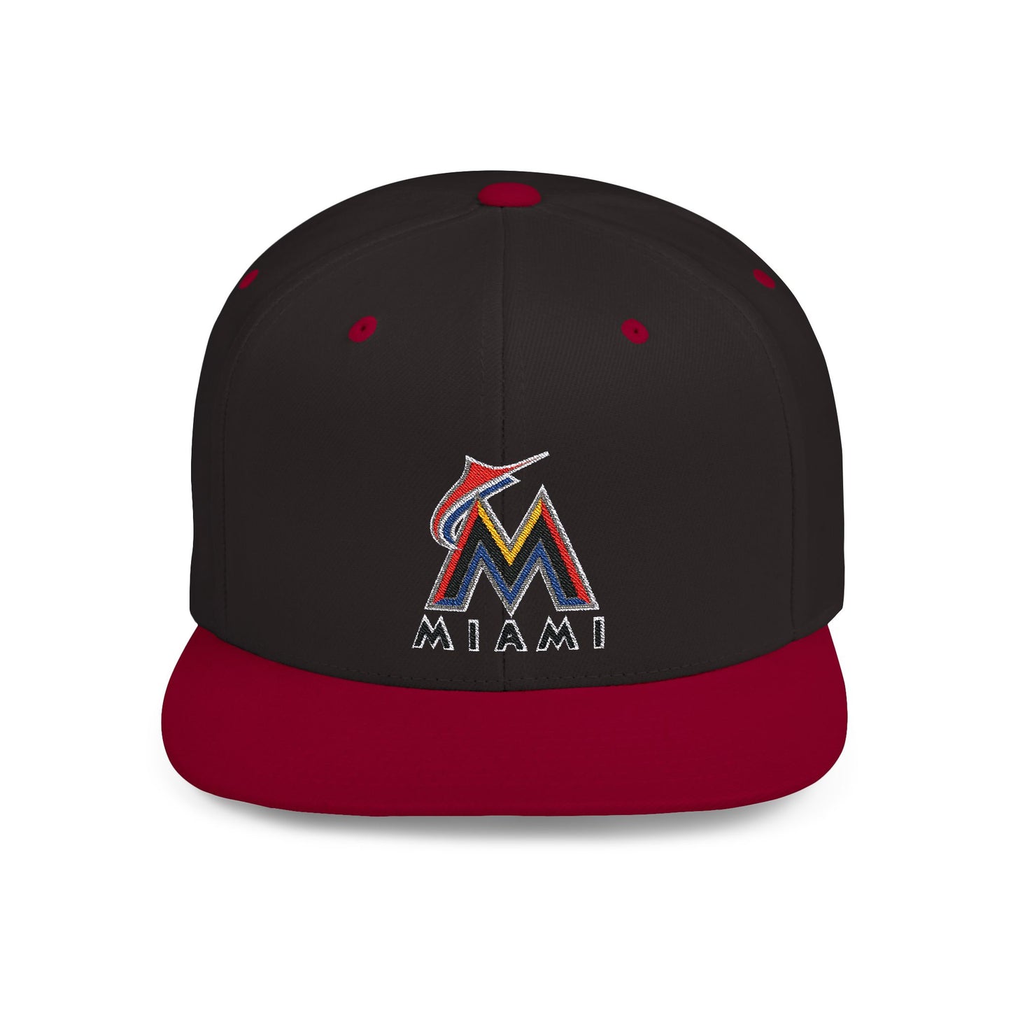 Miami Marlins Strong Flat Bill Snapback – Lightweight, Custom Fit, Premium Quality