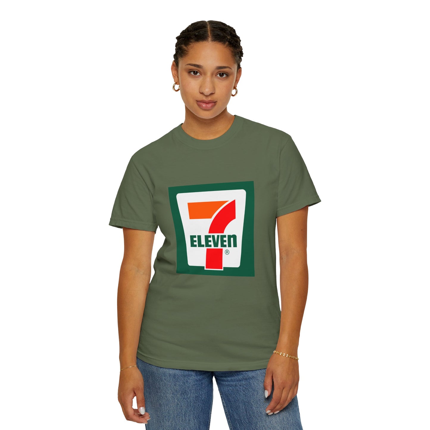 7 Eleven Garment-Dyed T-Shirt – Premium Cotton Tee for Customization