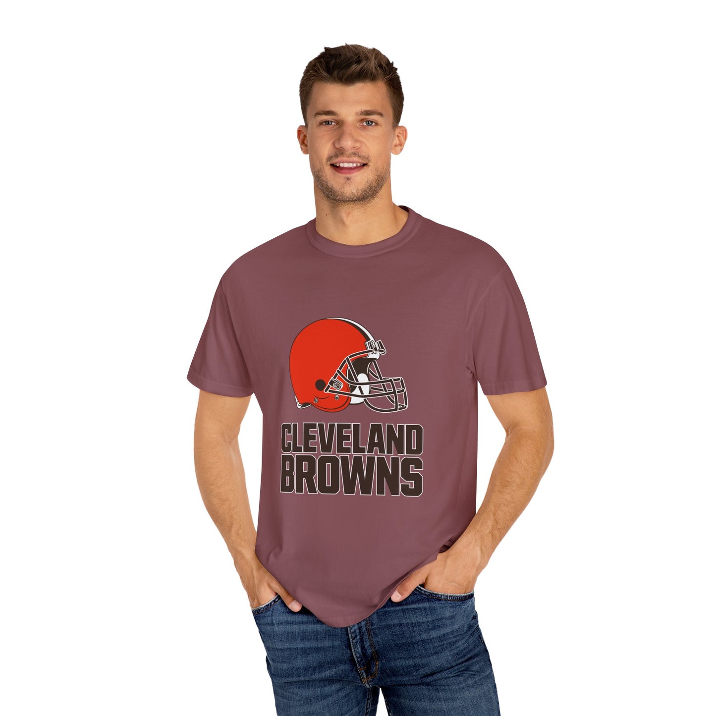 Cleveland Browns Garment-Dyed T-Shirt – Premium Cotton Tee for Customization