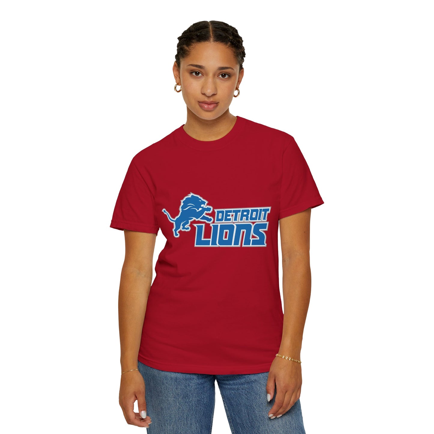 Detroit Lions Nation Garment-Dyed T-Shirt – Premium Cotton Tee for Customization