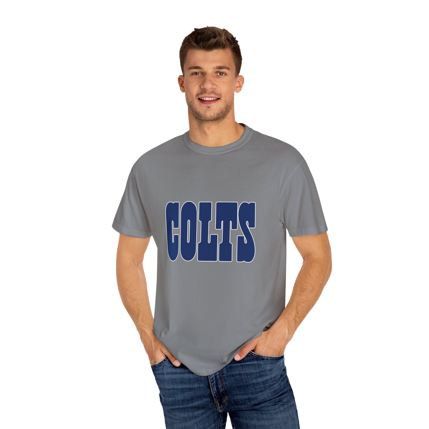 Indianapolis Colts Apparel Garment-Dyed T-Shirt – Premium Cotton Tee for Customization