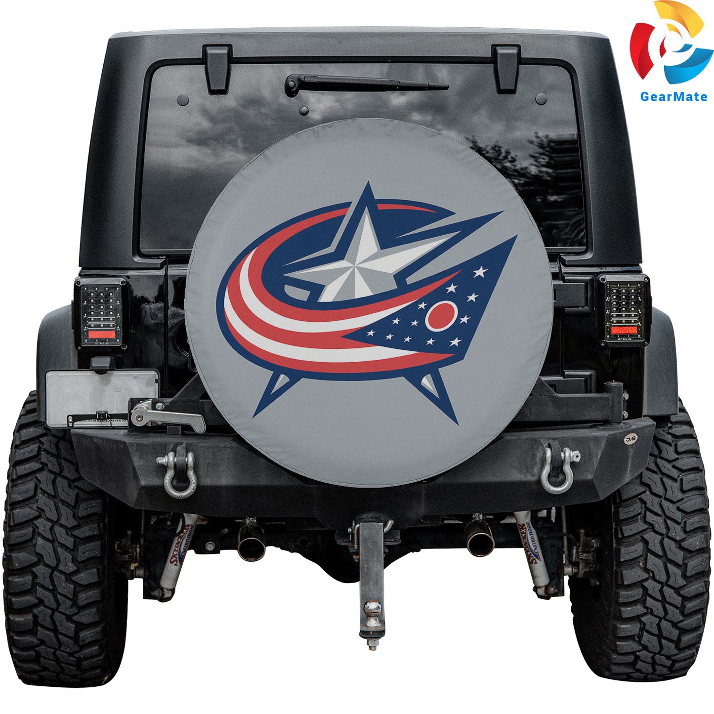 Columbus Blue Jackets NHL Hockey Season Spare Tire Cover – Premium Waterproof UV-Resistant Protector