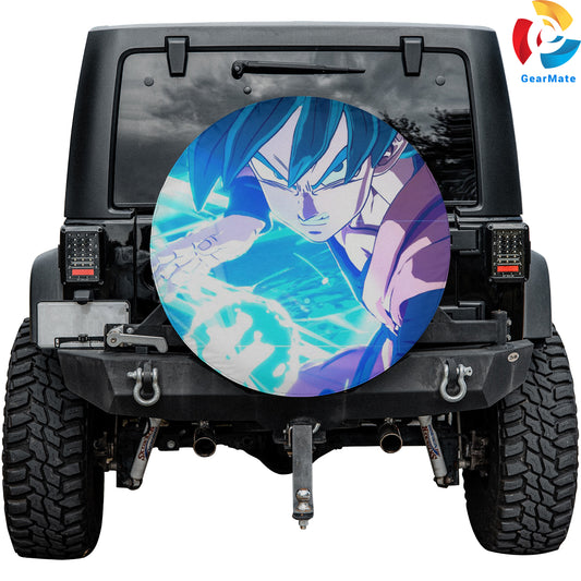 Super Saiyan Goku Spare Tire Cover – Premium Waterproof UV-Resistant Protector