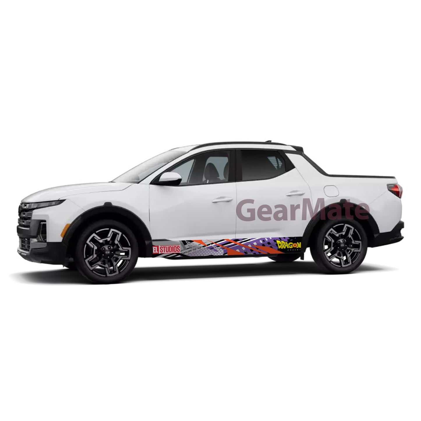 Racing Purple O Marvel Dragon Ball Super Rocker Panel Graphic Decal Kit (Left & Right Sides) - High Quality Vinyl for Trucks & SUVs