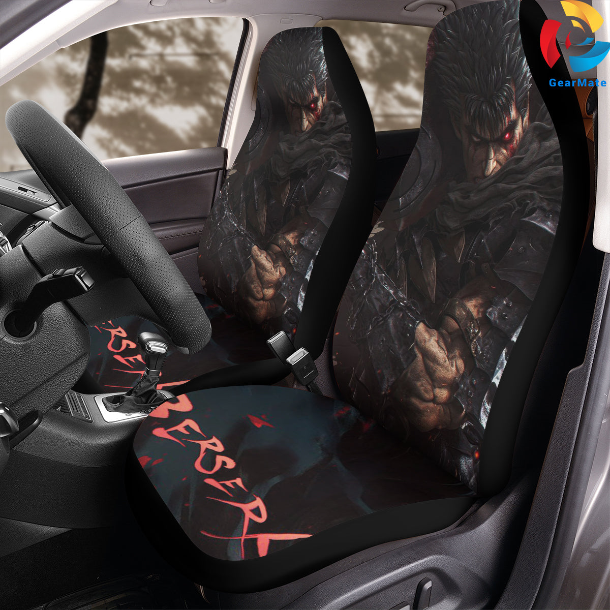 Berserk Merch Car Seat Covers – High Quality Graphic and Polar Fleece Protector Set