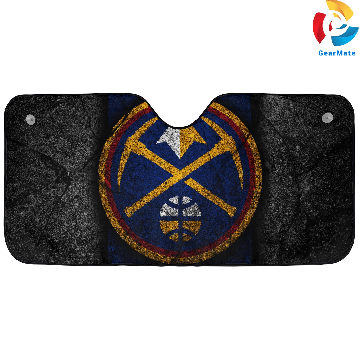 Denver Nuggets NBA Team Reflective Car Sunshade – Premium Heat & UV Protection, Universal Fit